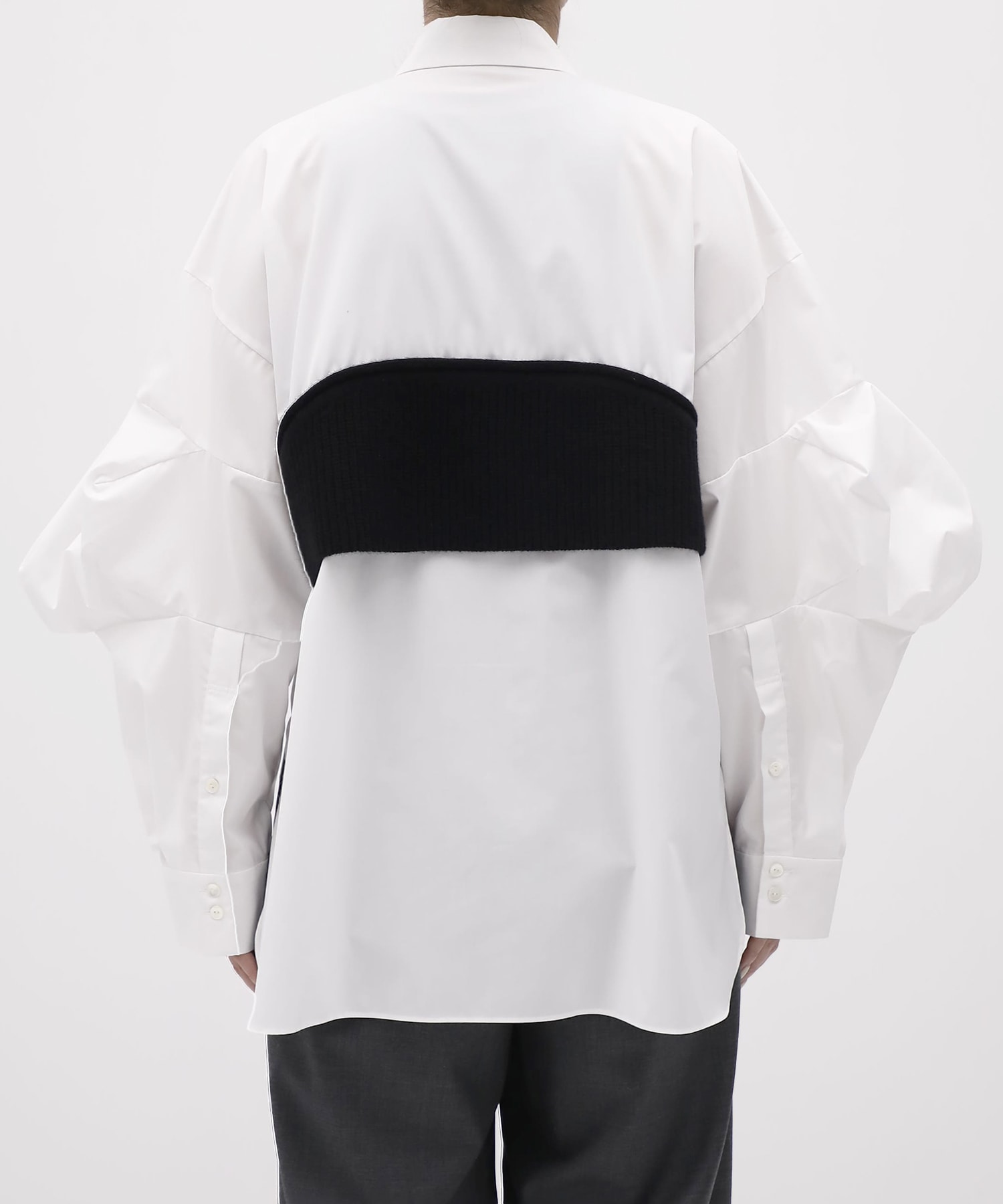 KNIT-DOCKING SHIRT ENFOLD
