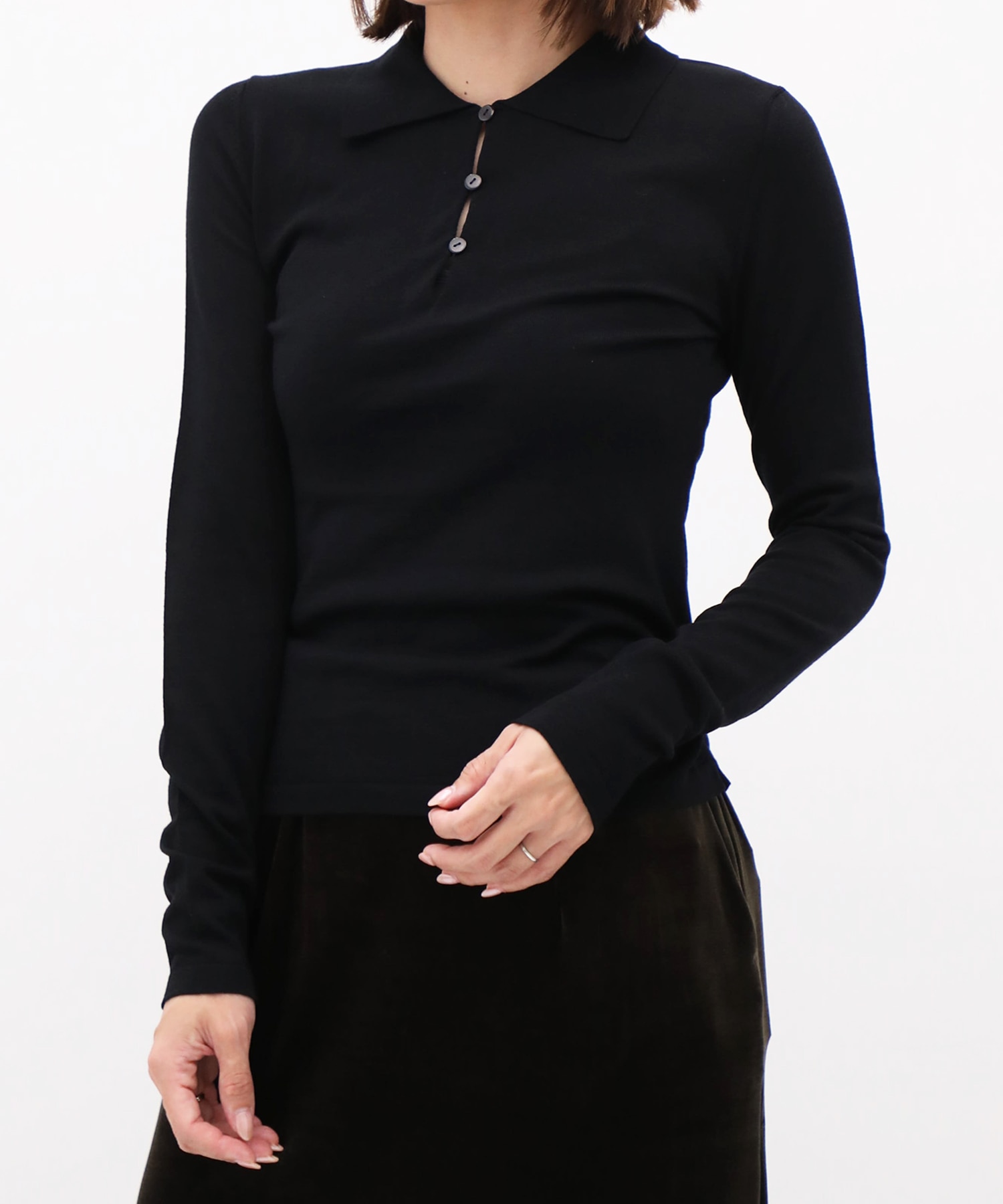 Extra Soft Wool Polo Knit CITY TOKYO