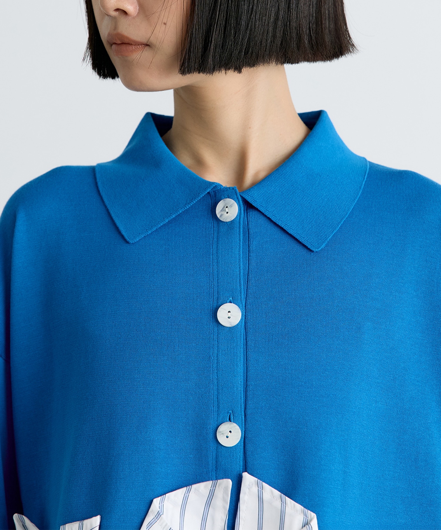 TACK DOCKING-HEM CARDIGAN ENFOLD