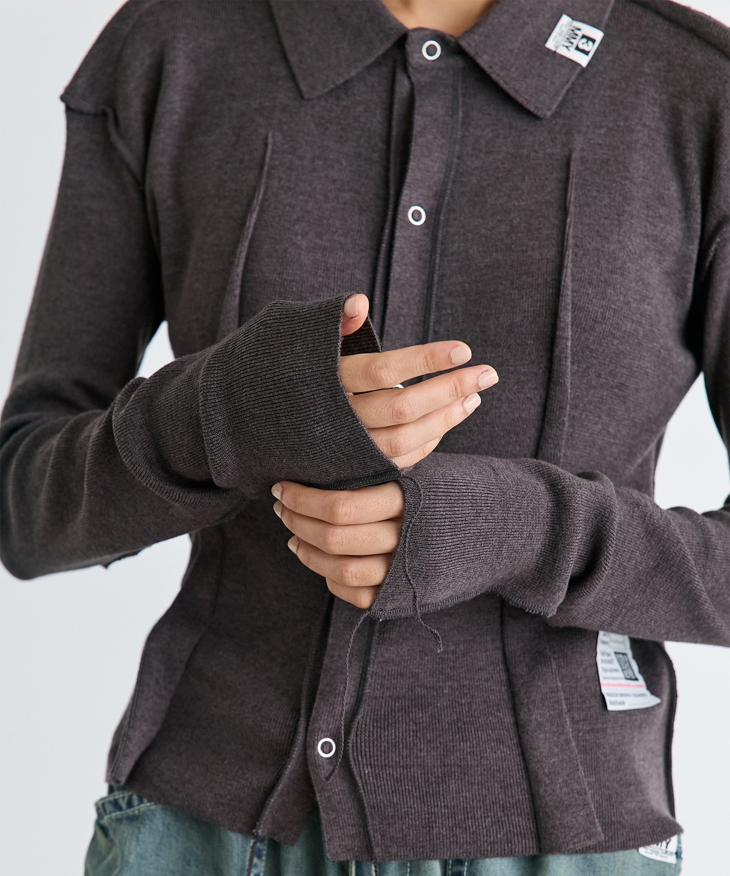 INSIDE OUT KNIT CARDIGAN Maison MIHARA YASUHIRO