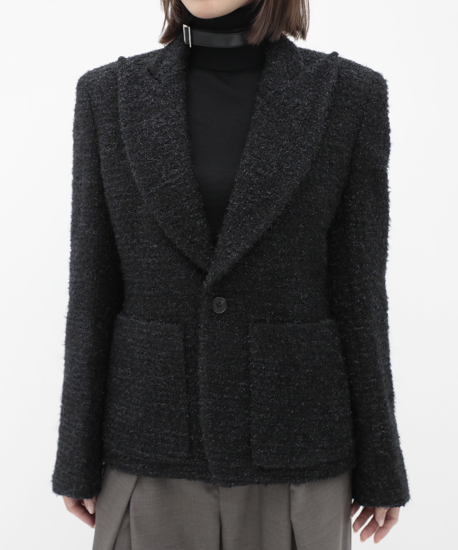 Square-Shoulder Tailored Jacket KEISUKEYOSHIDA