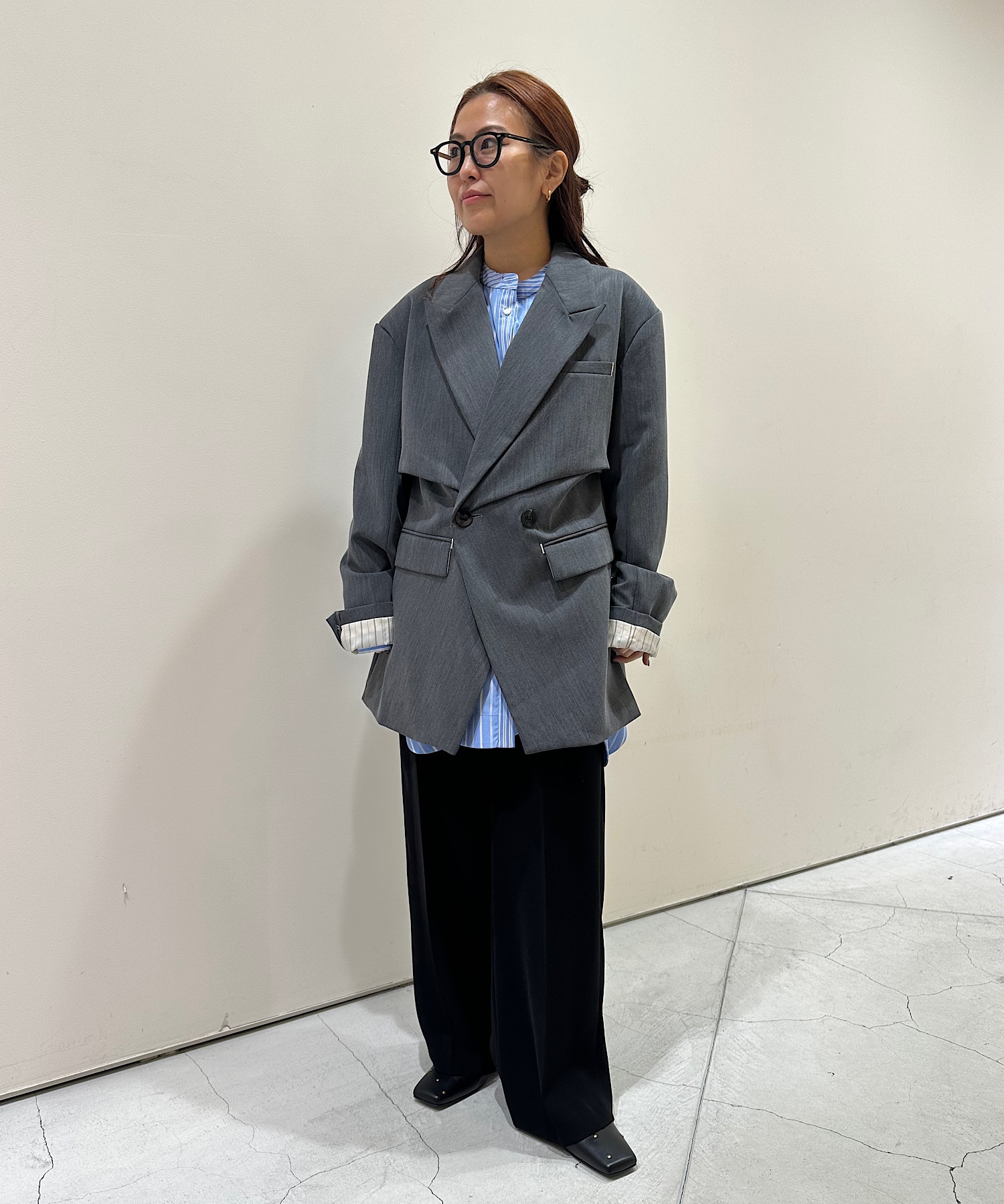 TUCK DETAIL JACKET OMMO