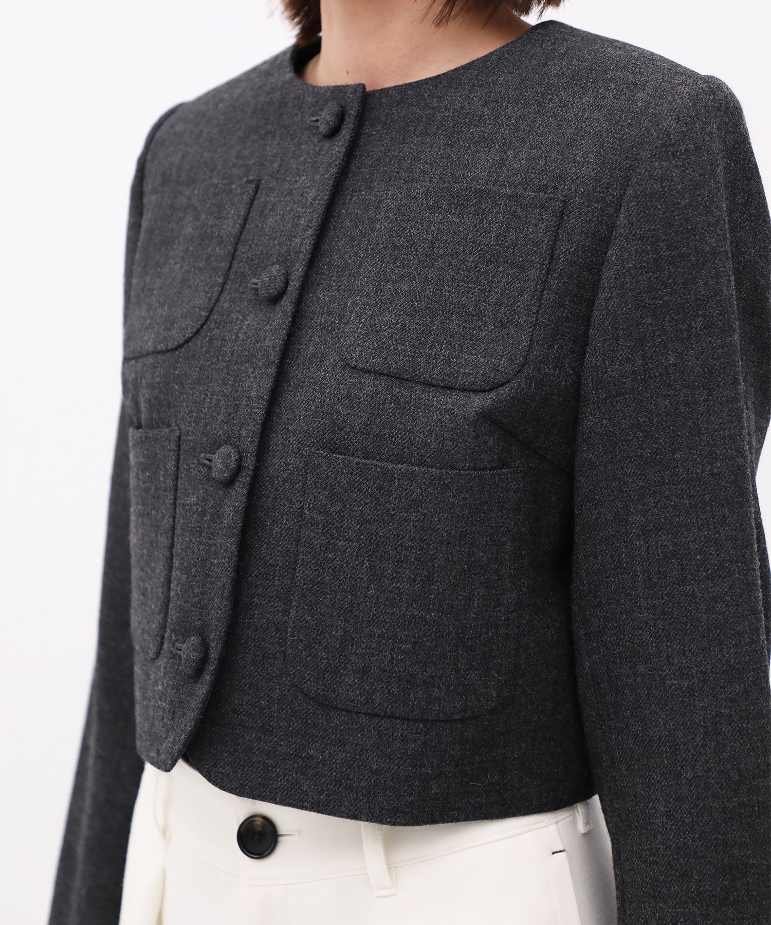 Wool Boxy Jacket CITY TOKYO