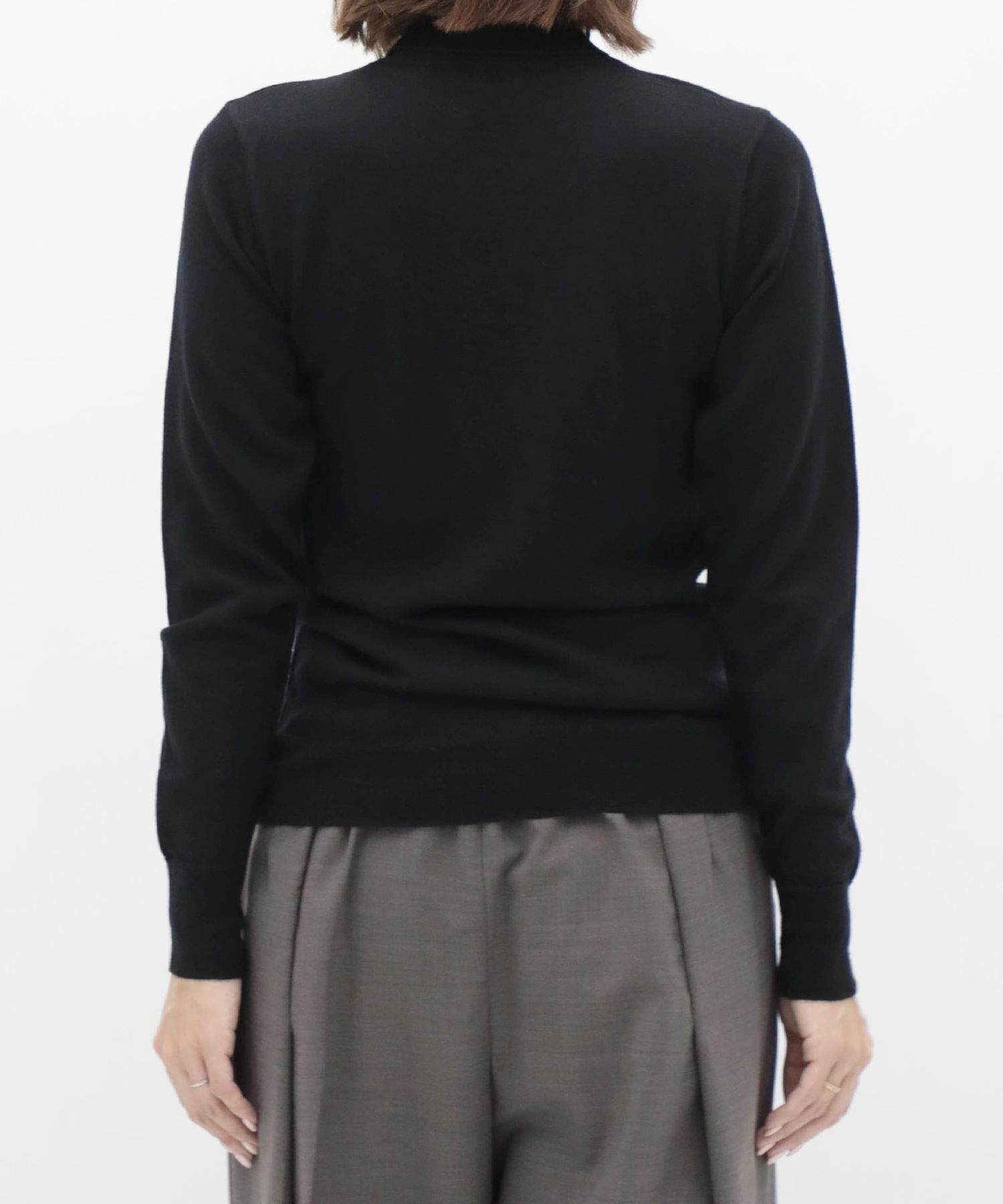 Belted High-Neck Sweater KEISUKEYOSHIDA