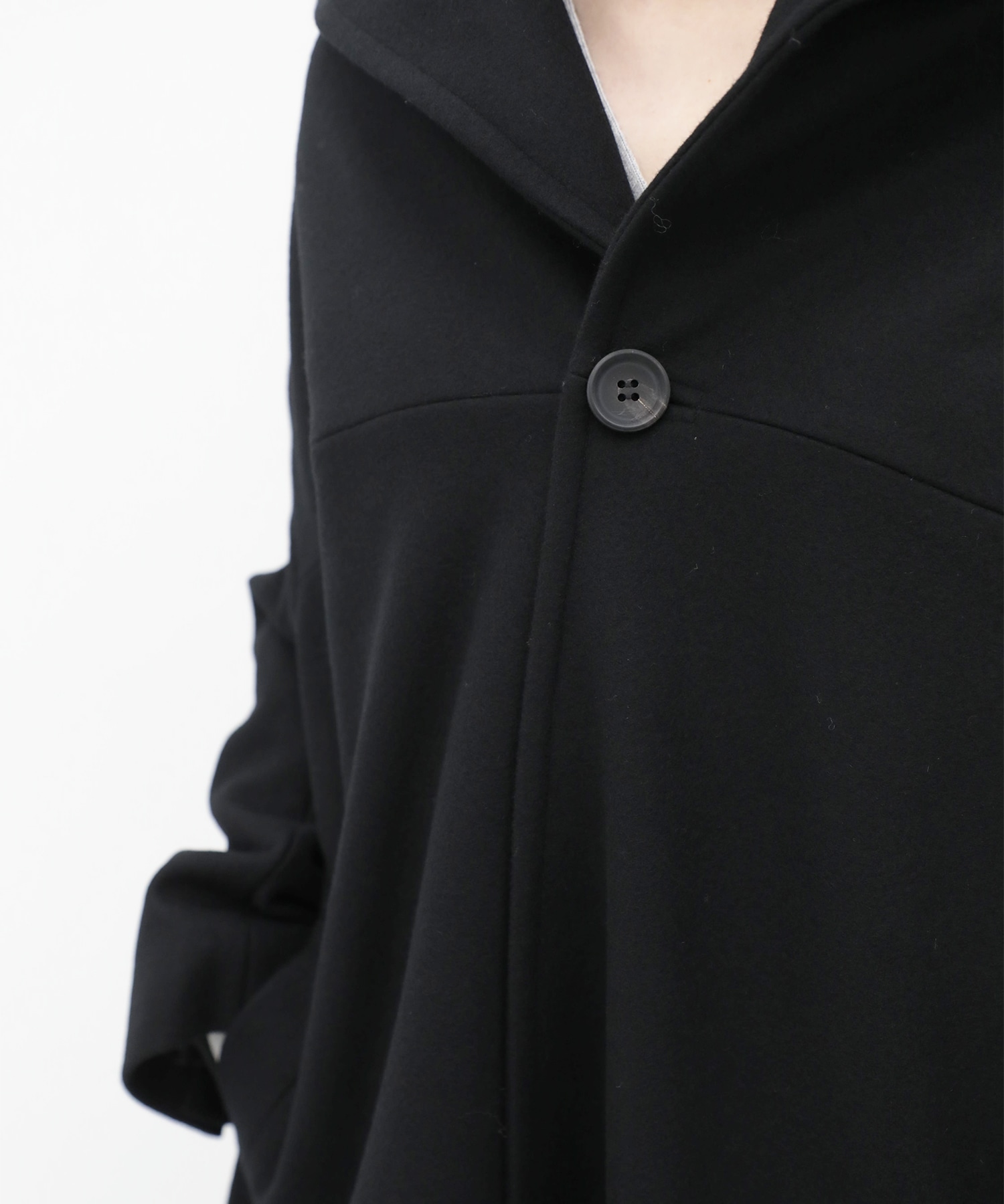 S100 MELTON DROPPED SHOULDER COAT Yohji Yamamoto