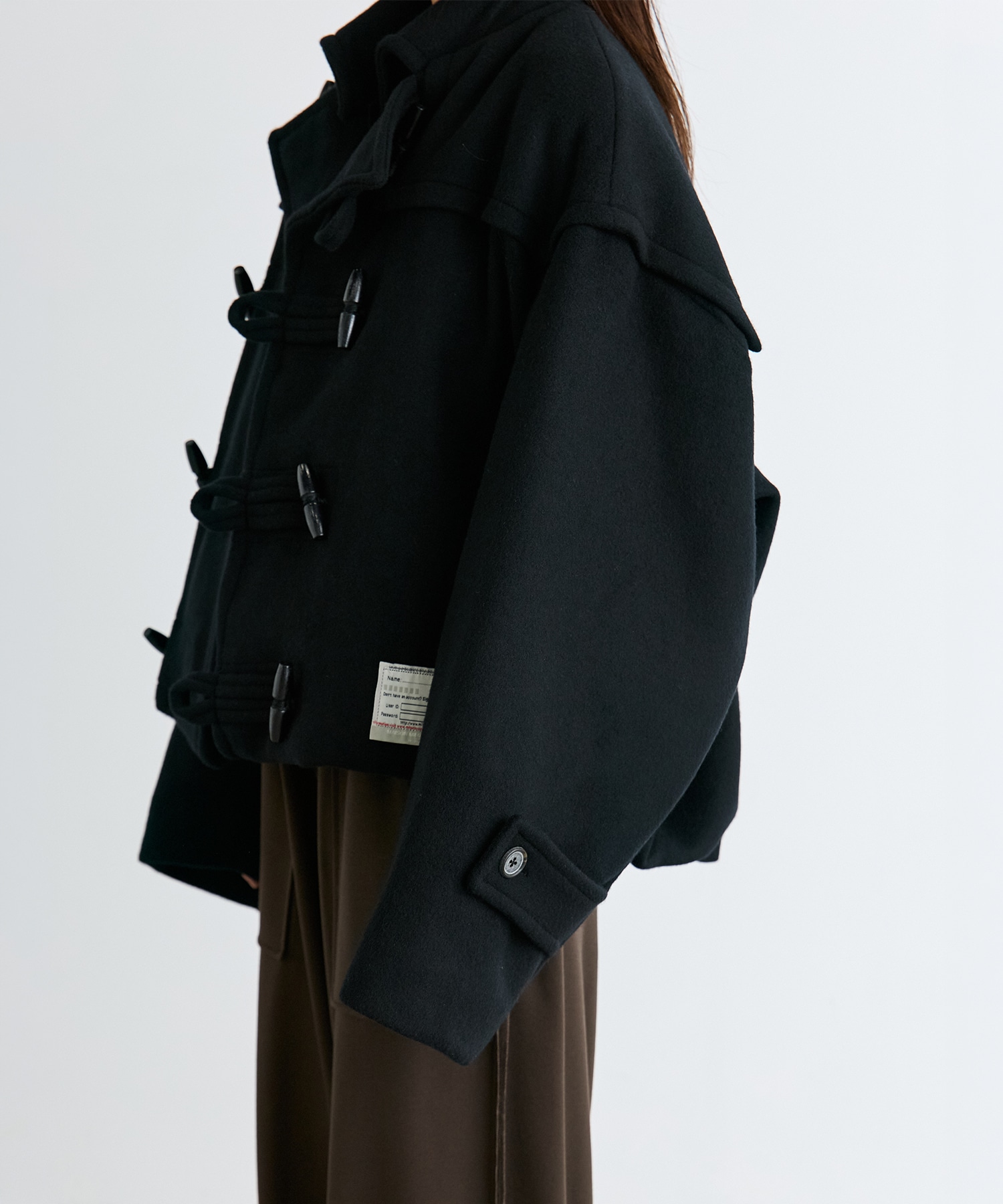 ROLL-UP HEM DUFFLE COAT Maison MIHARA YASUHIRO