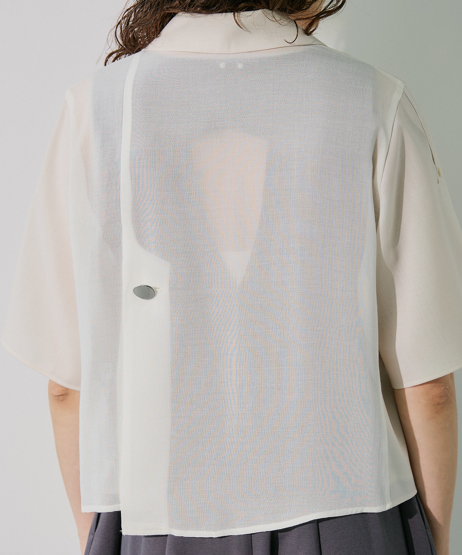 Open Collar Combi Shirts RITAN