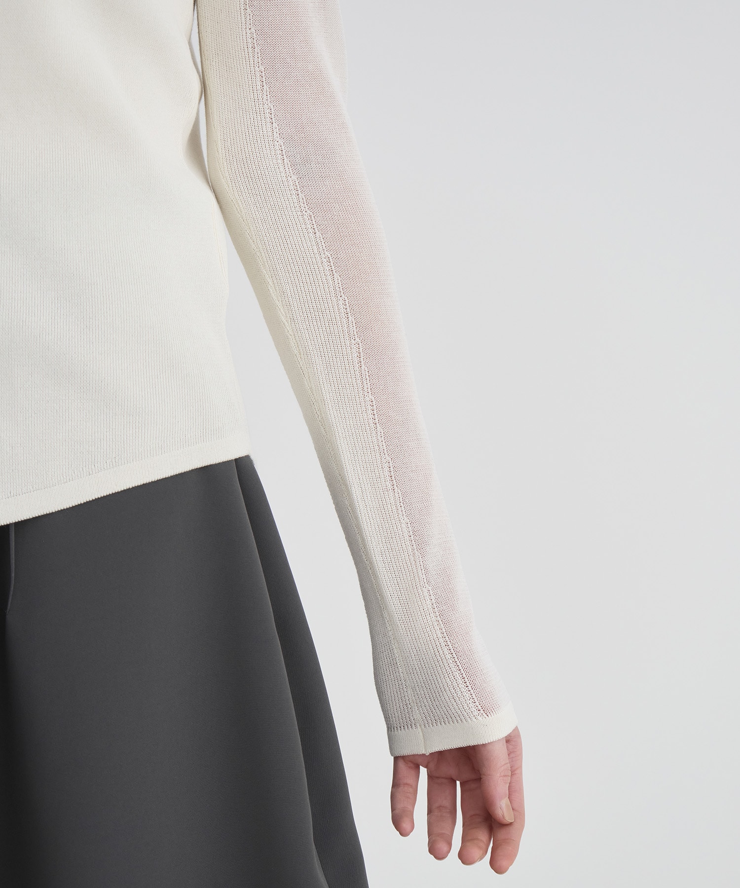 Sheer line Knit Tops RITAN