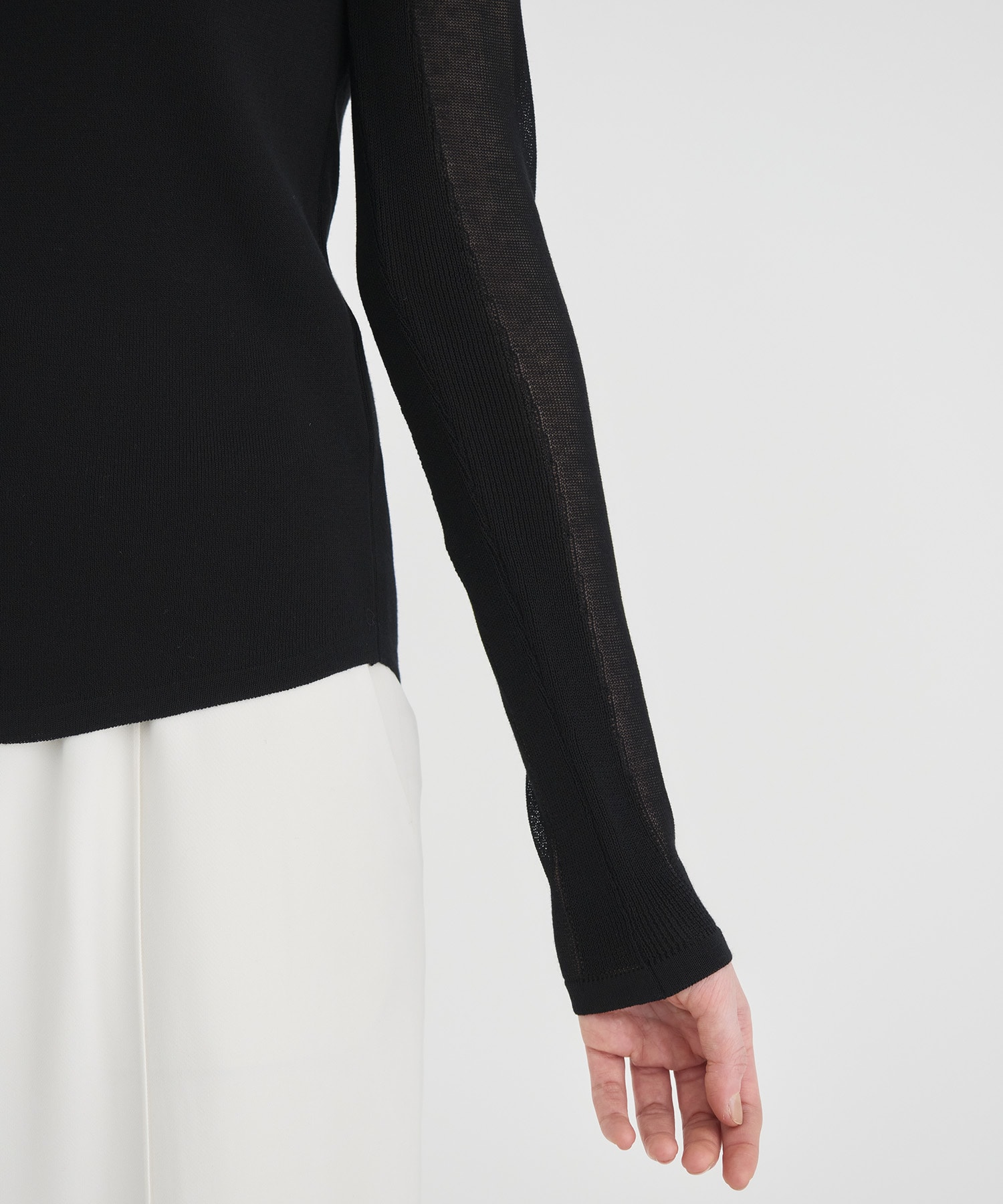 Sheer line Knit Tops RITAN