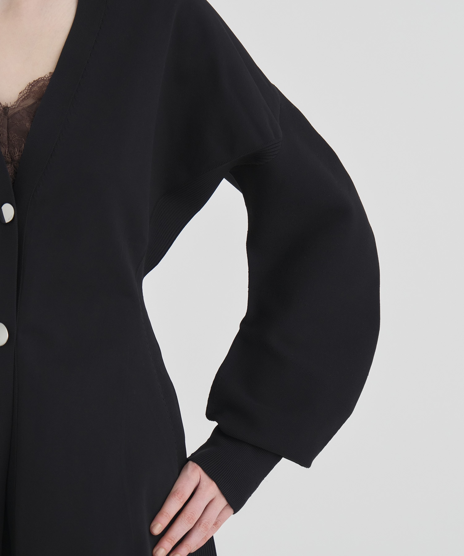 Arch Sleeve Knit Cardigan RITAN