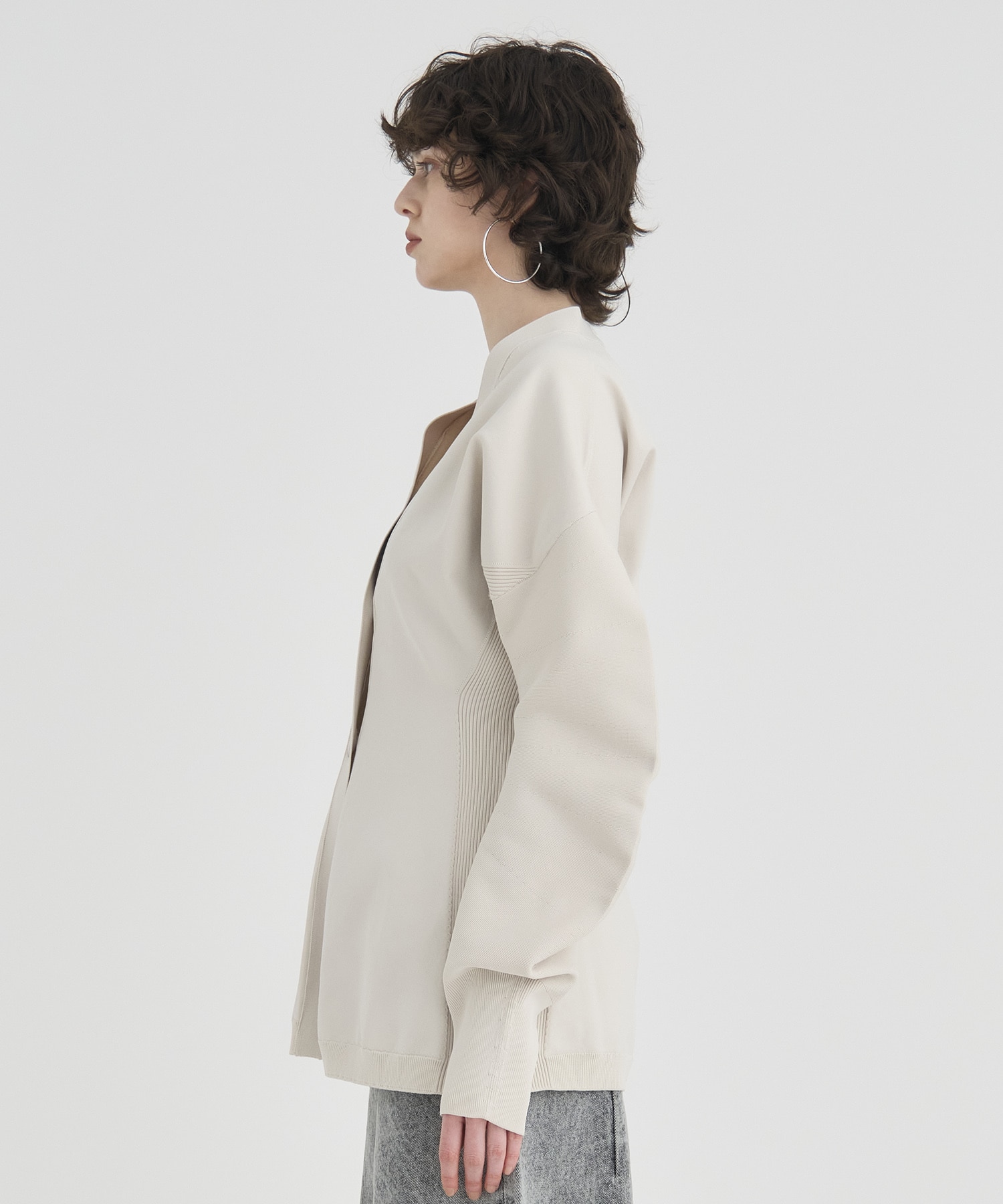 Arch Sleeve Knit Cardigan RITAN