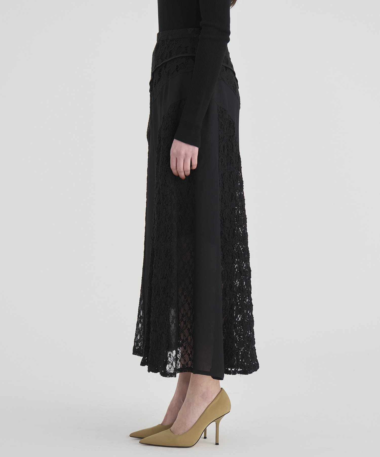Slant Asym Lace Skirt RITAN