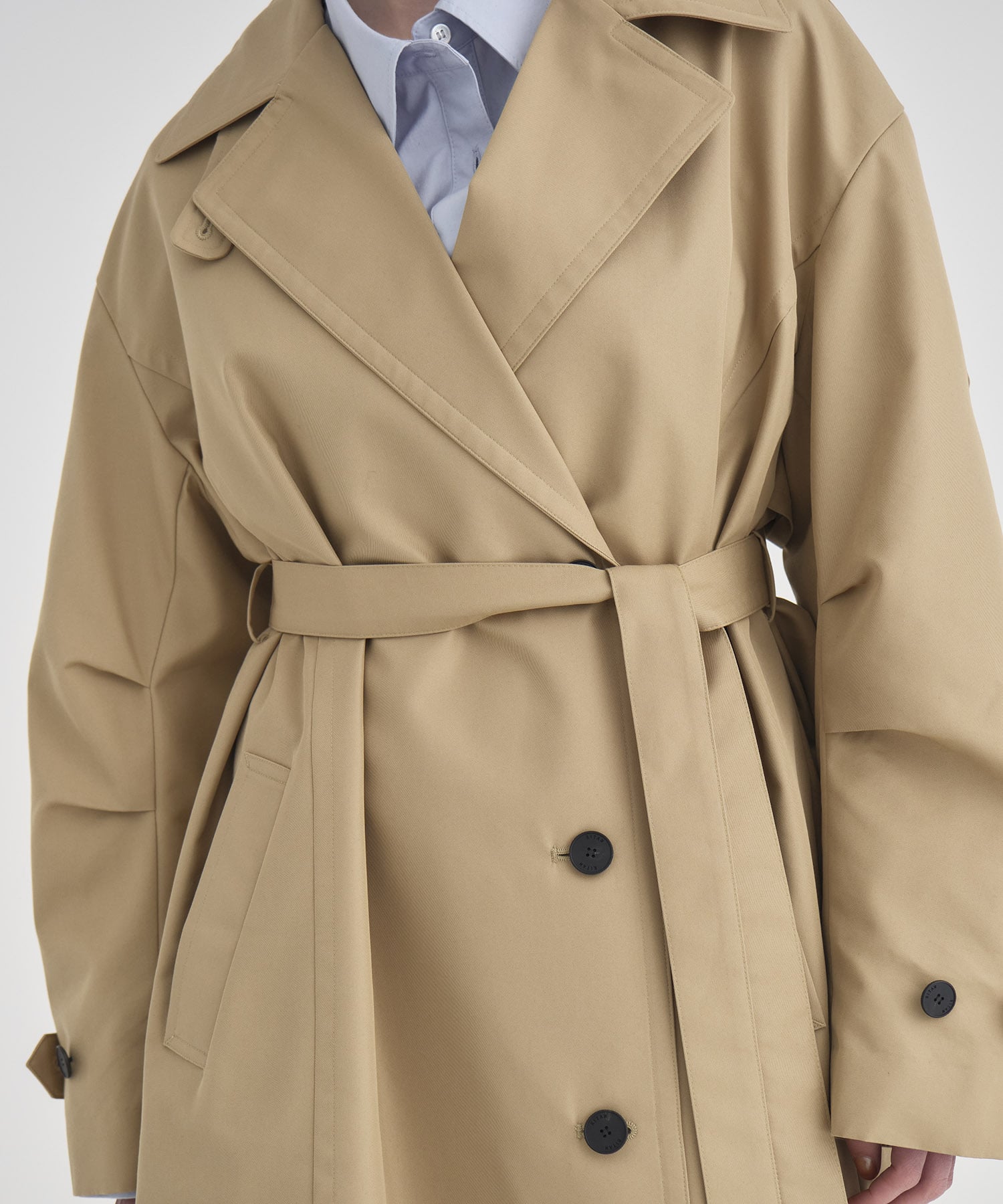 Wide Lapel Trench Coat RITAN
