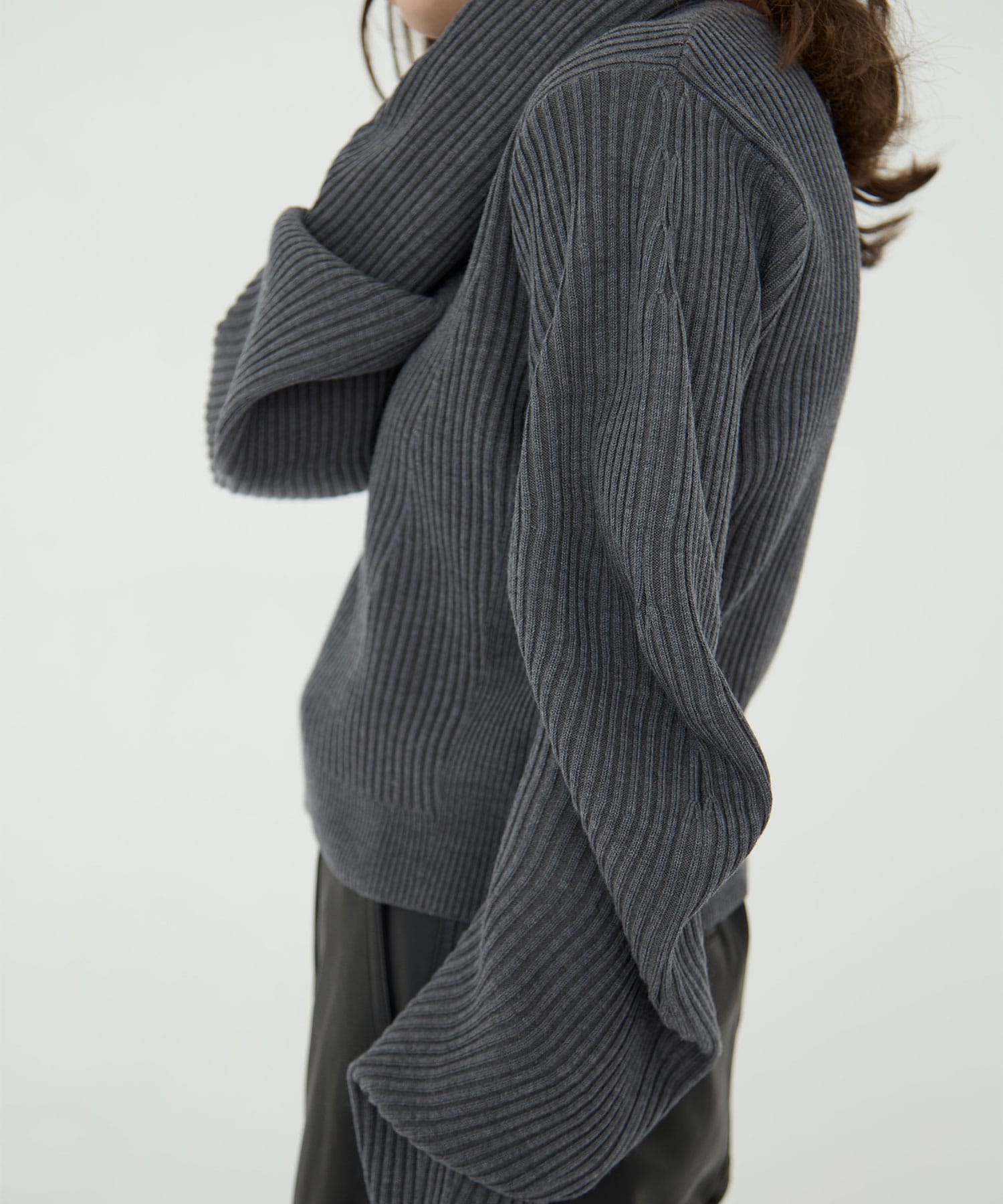 Arch Sleeve Knit Tops RITAN