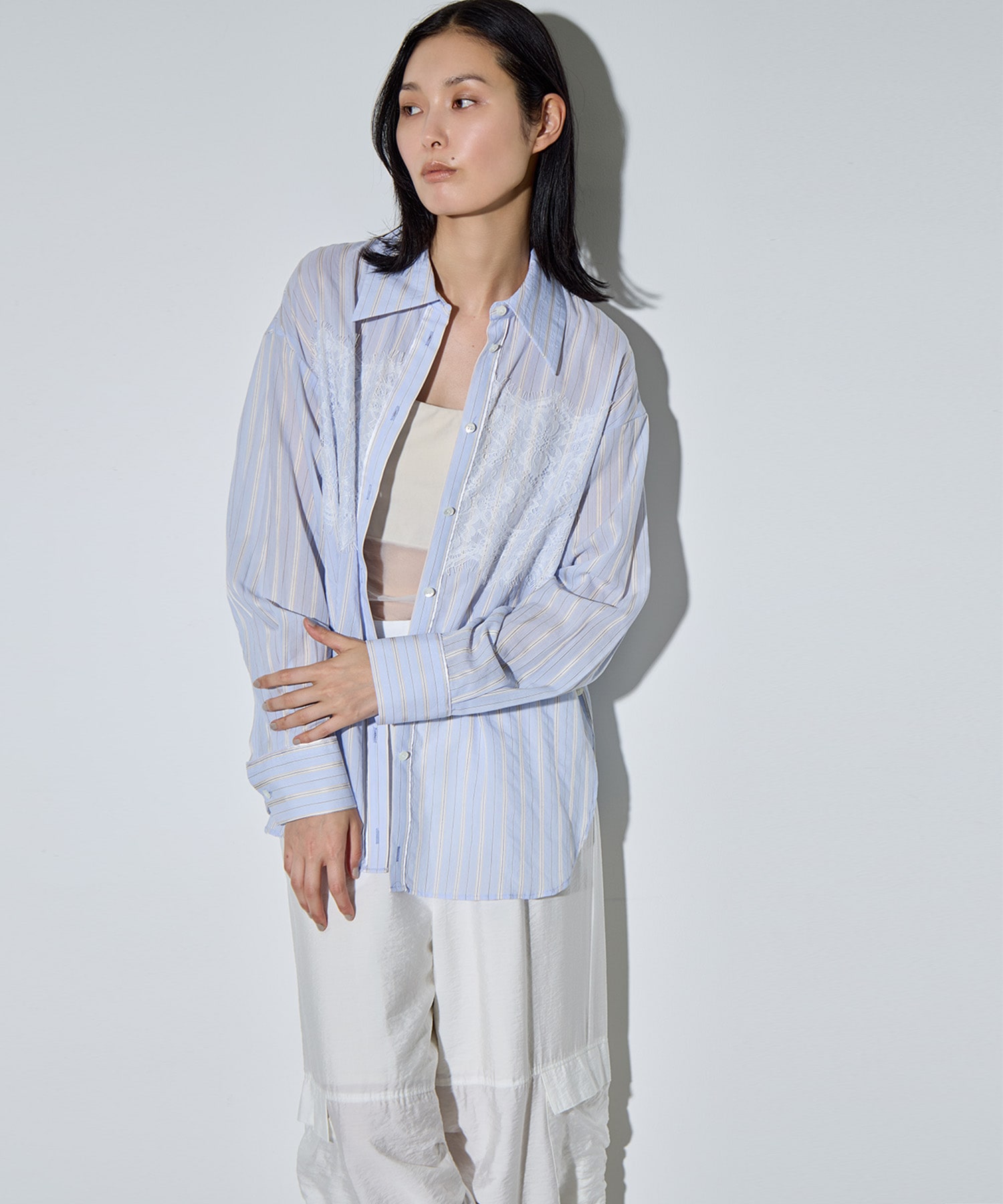 Noble Lace Combi  Shirt RITAN