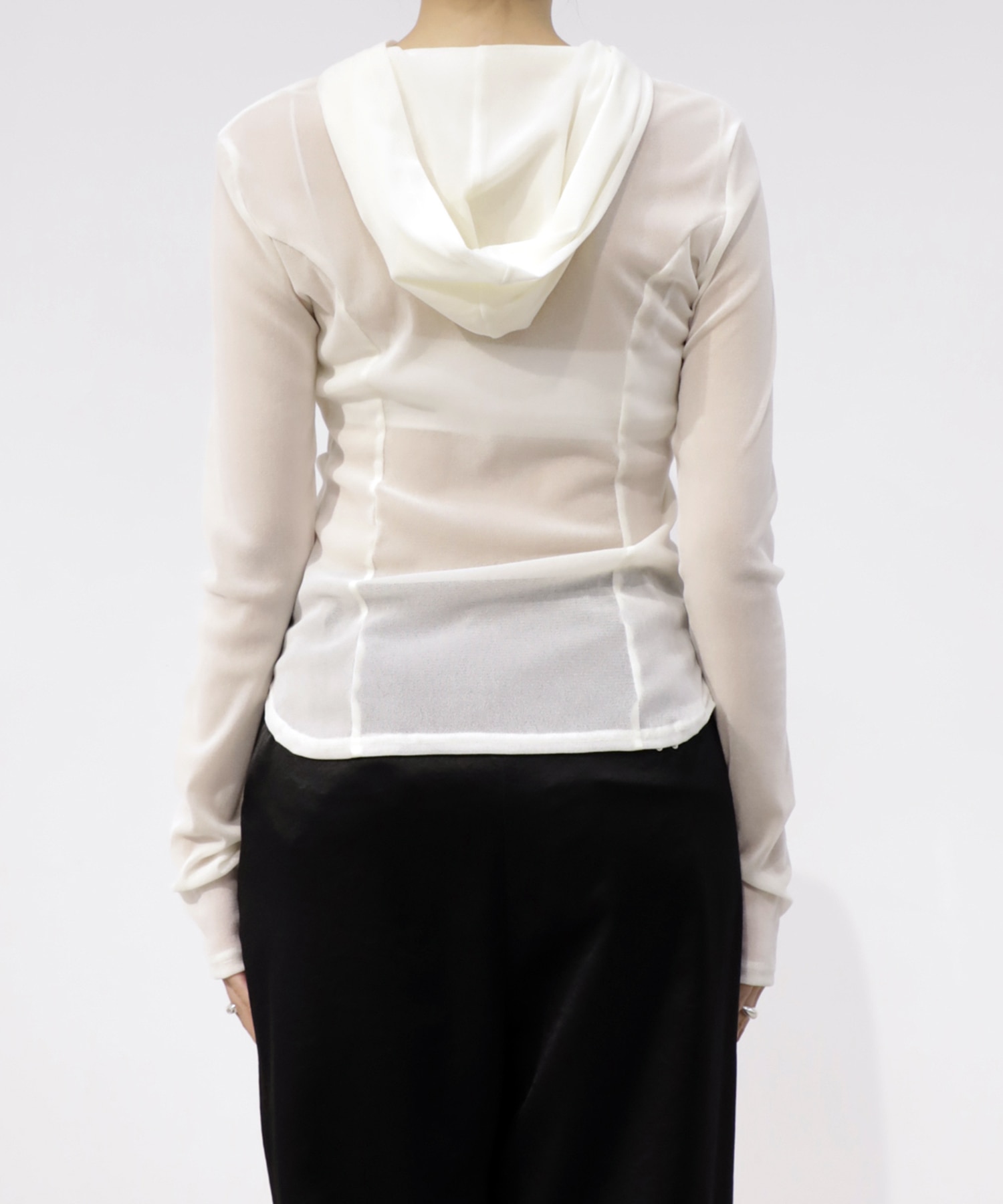 Velours Hoodie Cut Tops RITAN