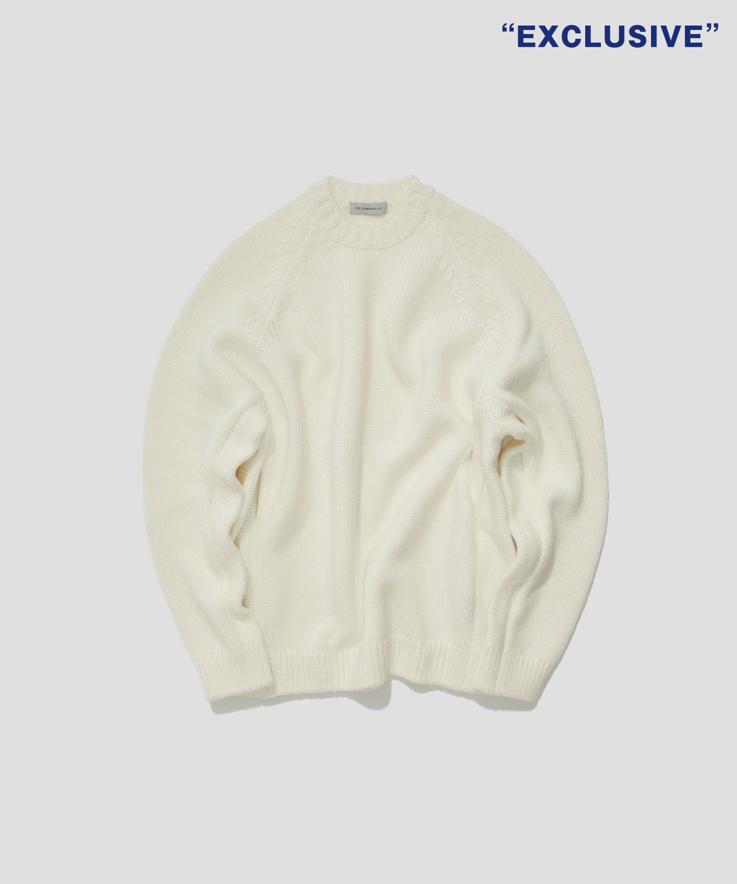 Wool Middle Gauge C/N Knit PO(44 OFF WHITE): THE TOKYO: MEN｜THE