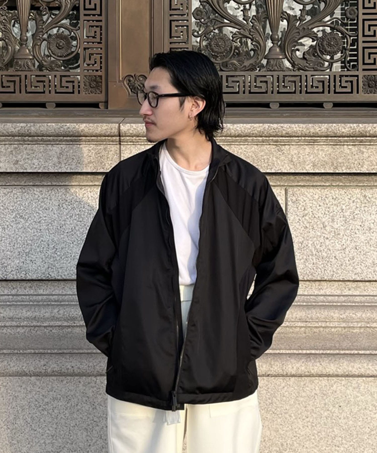 STRETCHED CHAMBRAY LIGHT JACKET White Mountaineering