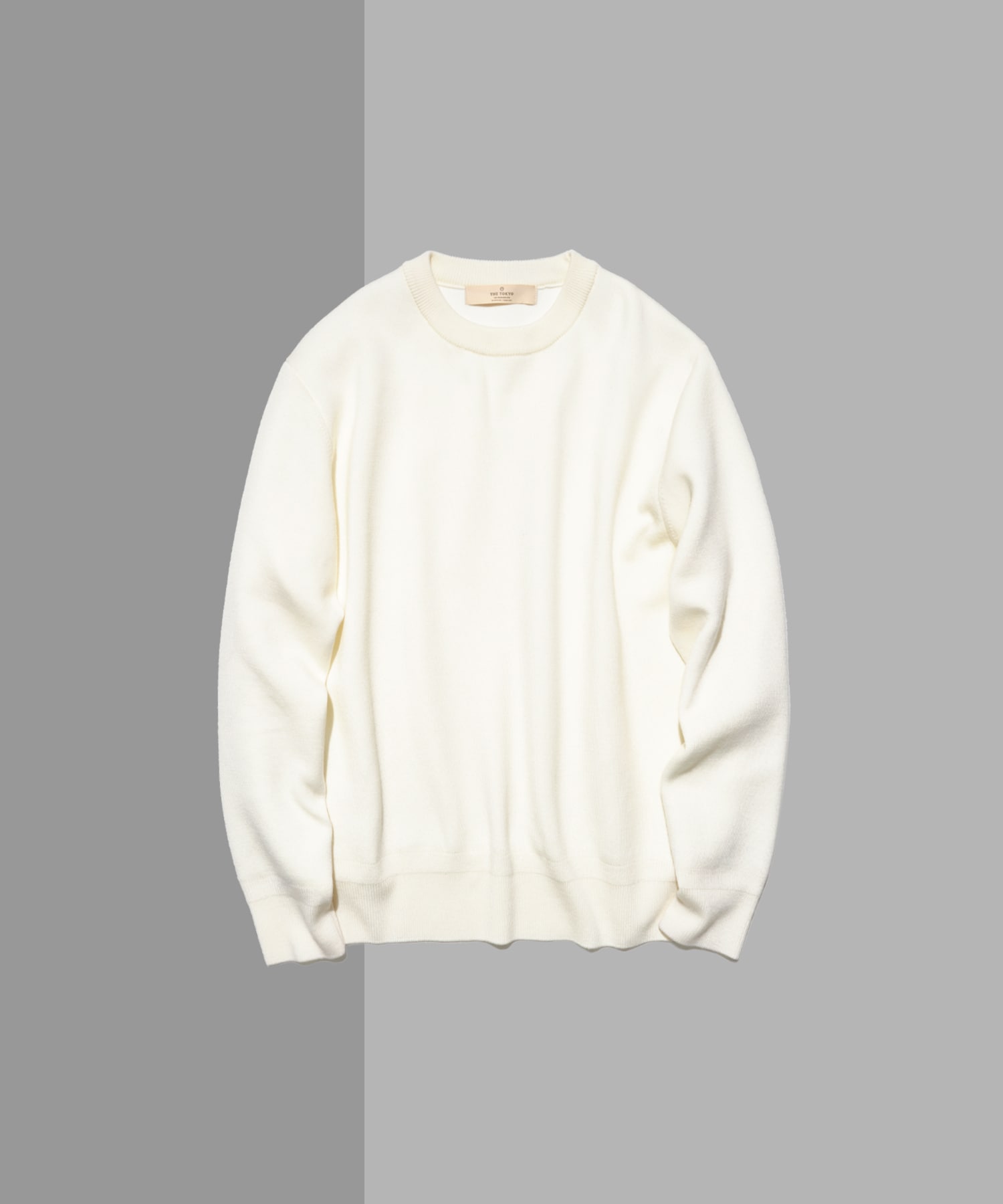 12G Ultimate Crew Neck Knit PO(44 WHITE): THE TOKYO: MEN｜THE