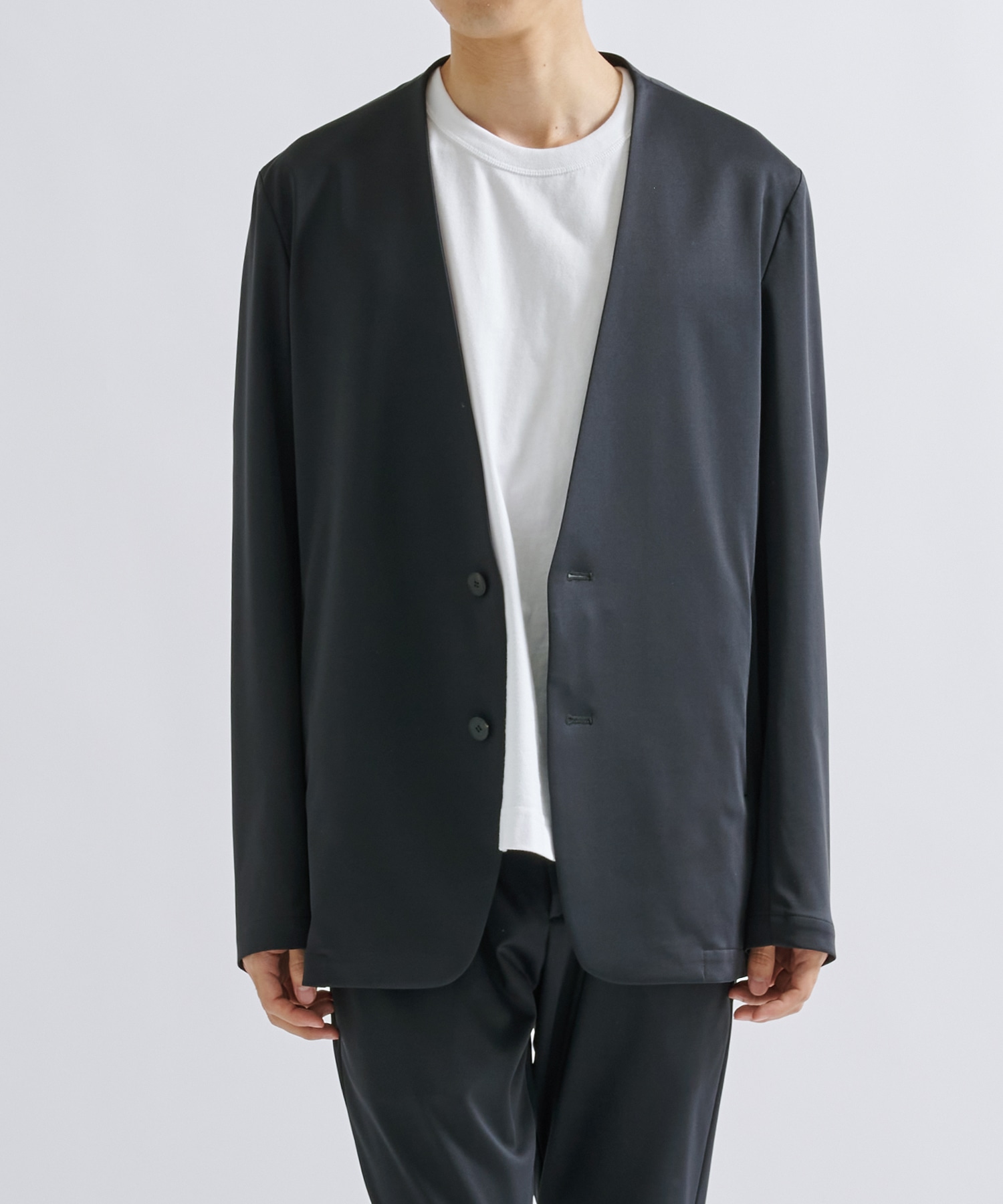 Ultra Right Washable High Function Jersey No Collar Jacket | THE TOKYO