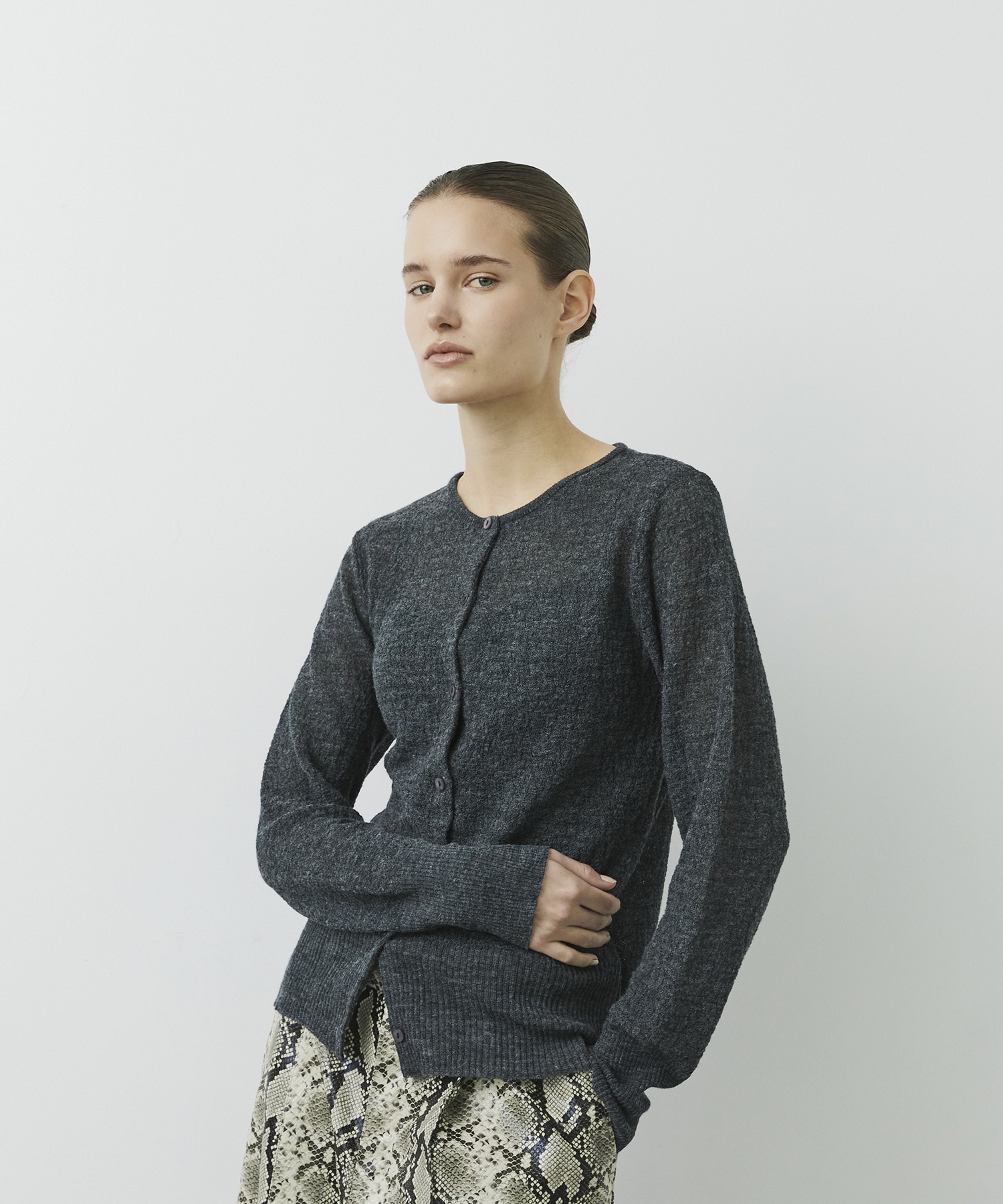 Alpaca Sheer Cardigan