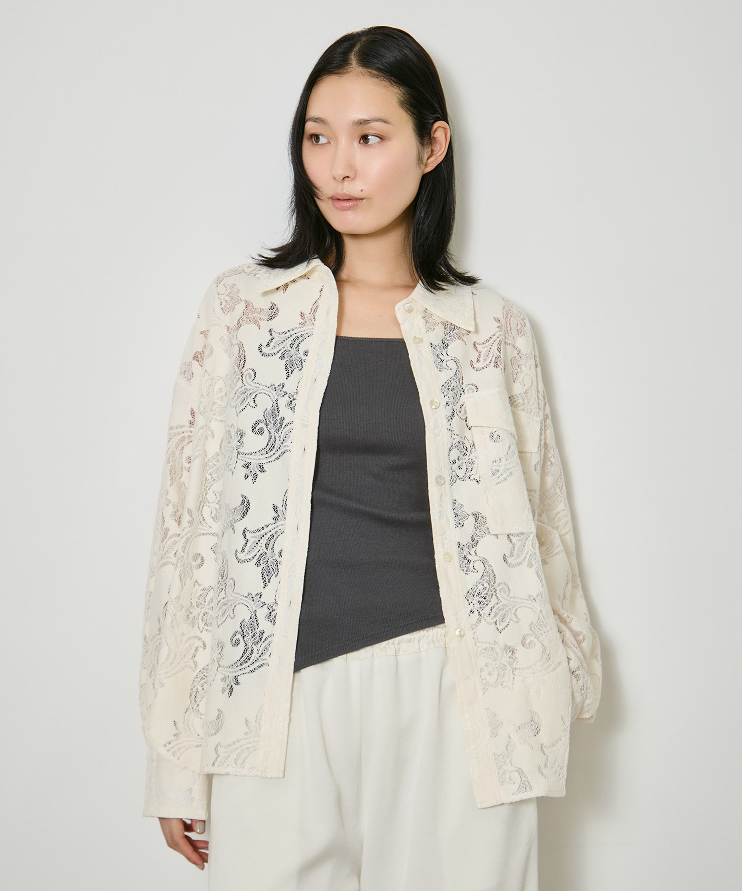 Cotton Lace Over Shirt