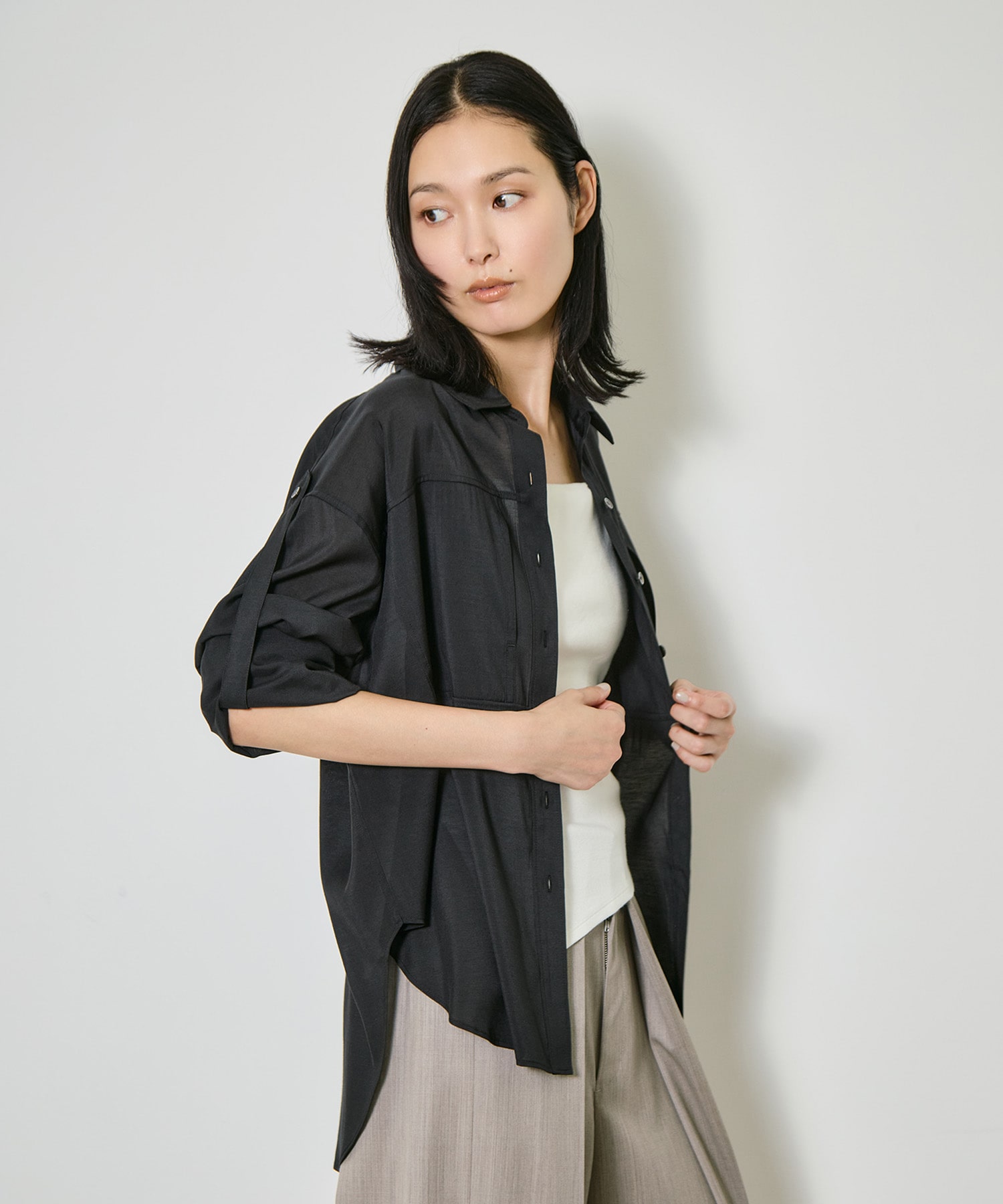 Silk Sheer Over Shirt