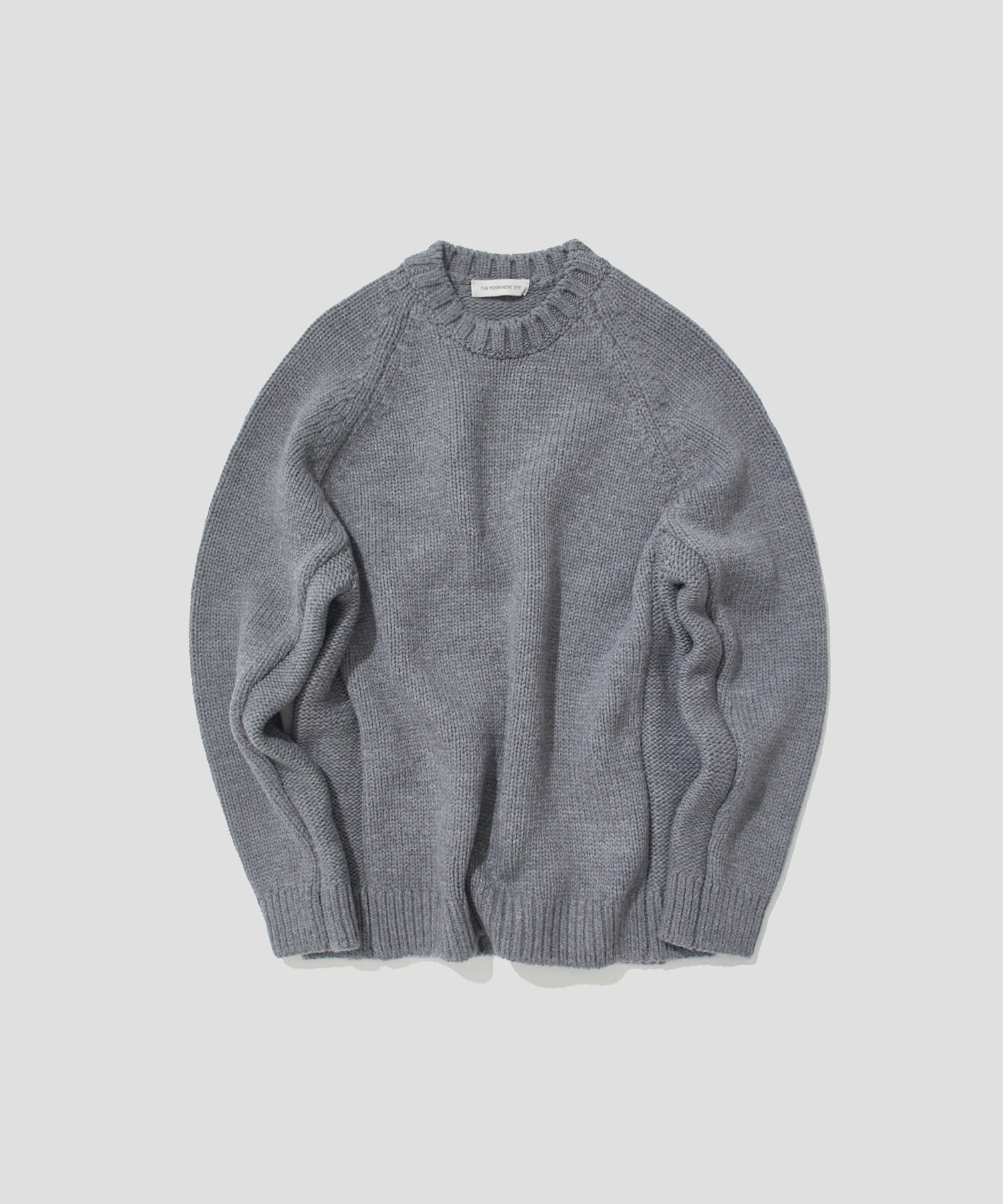 Wool Middle Gauge C/N Knit PO