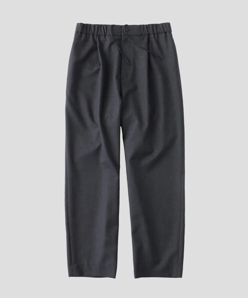 WOOL TROPICAL TAPERED EASY PANTS
