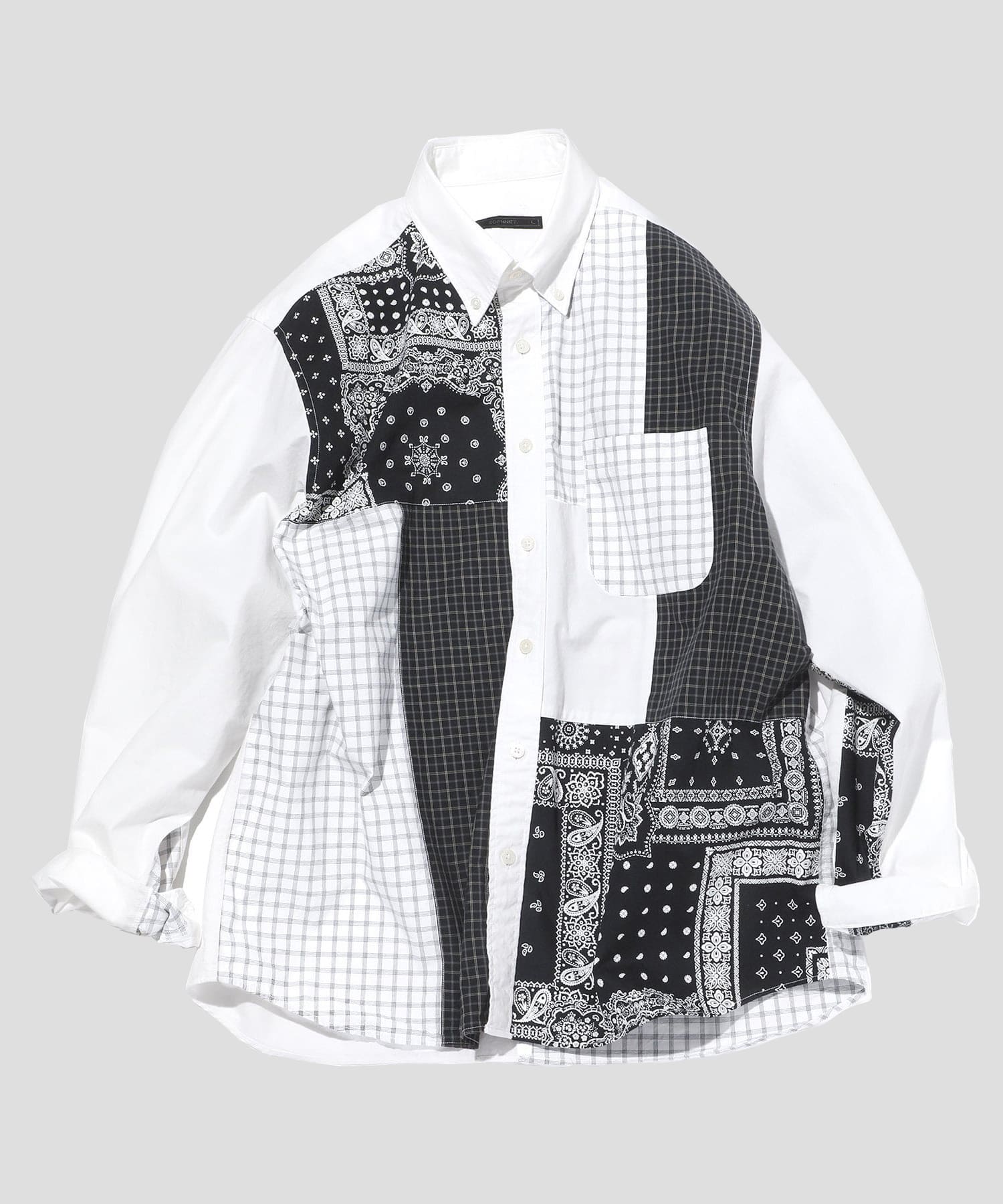 PATCH WORK BIG B.D SHIRT