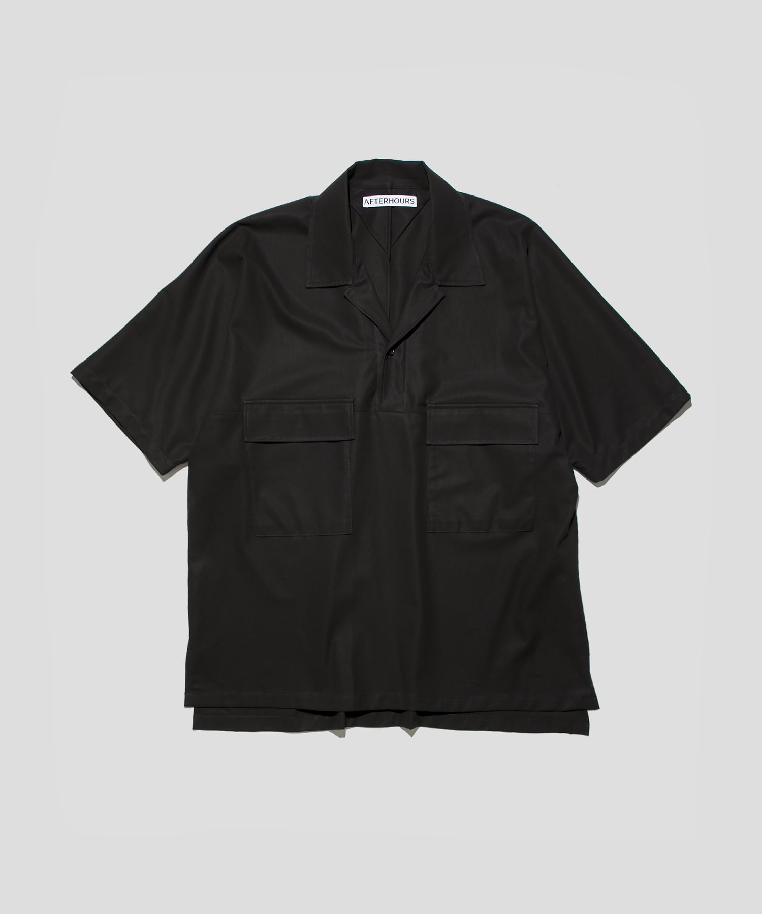 OPEN COLLAR SHIRT S/S PO