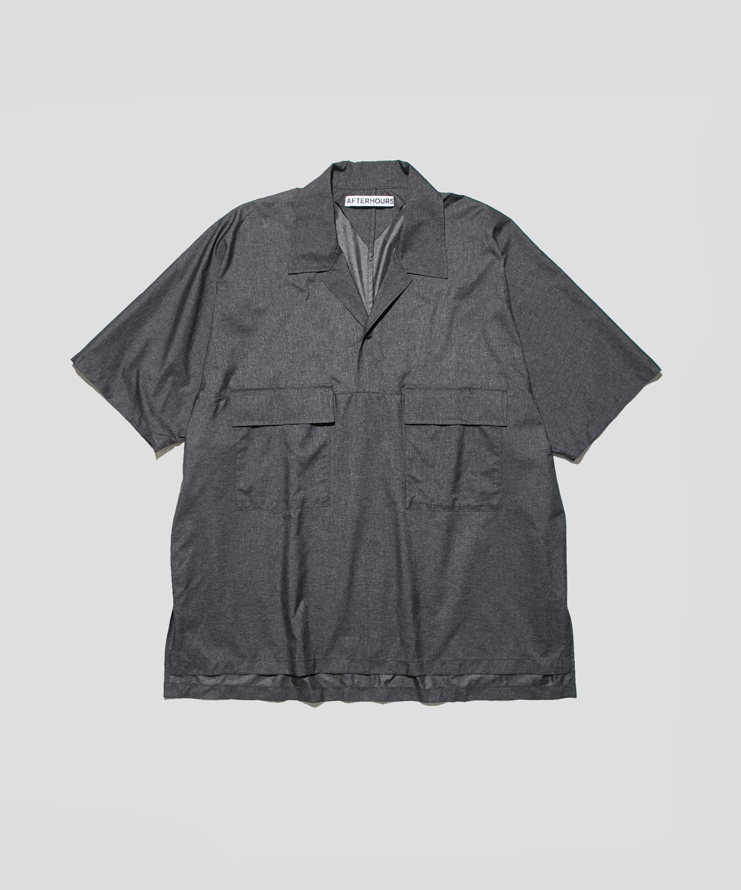 OPEN COLLAR SHIRT S/S PO