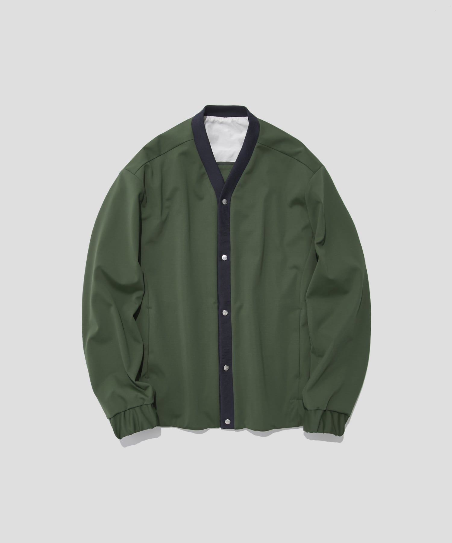 Washable High Function Jersey Snap Cardigan