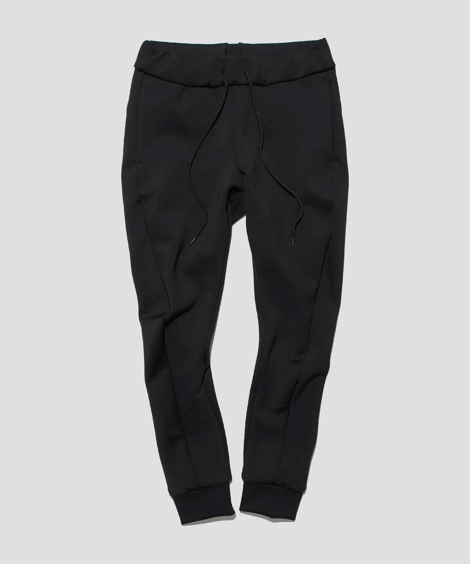 STRETCH SMOOTH ZIP JOGGER TROUSERS