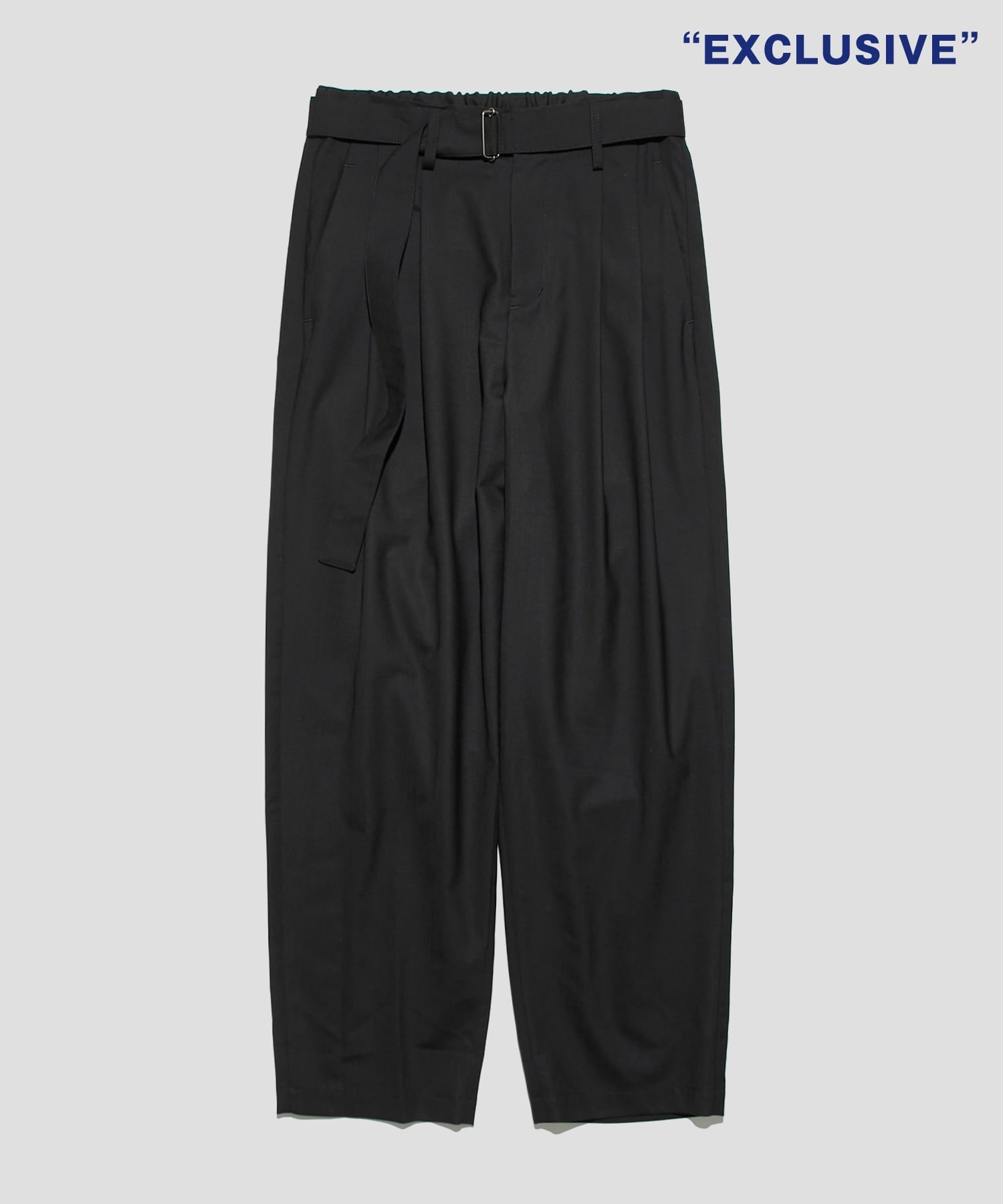 EX.TROPICAL BELTED WIDE PANTS