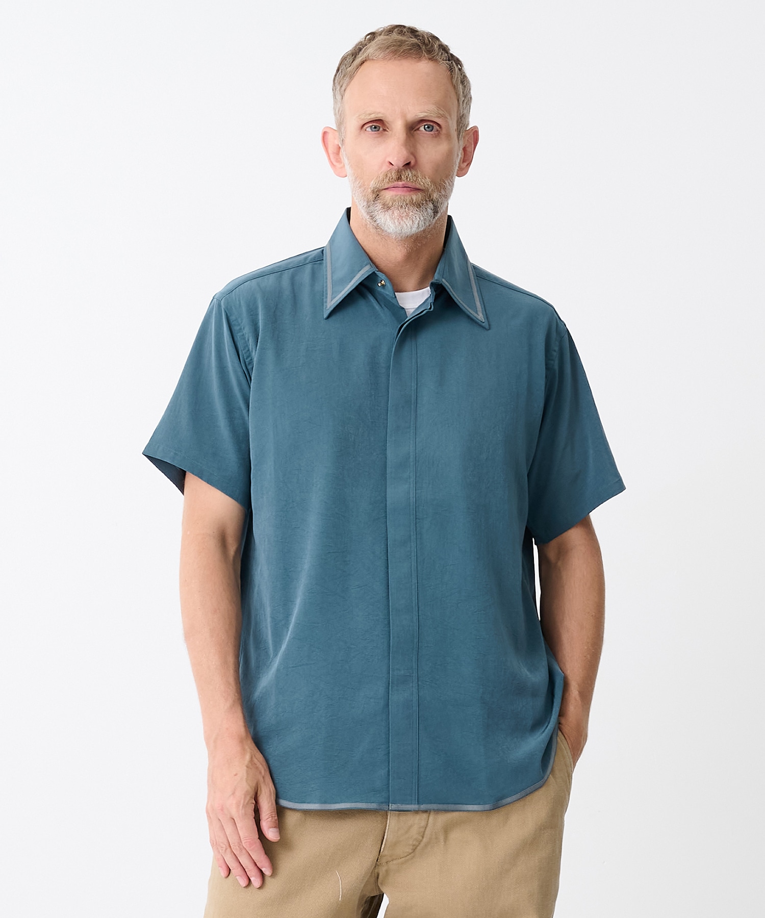 EX.FRAME FLY FRONT S/S SHIRT