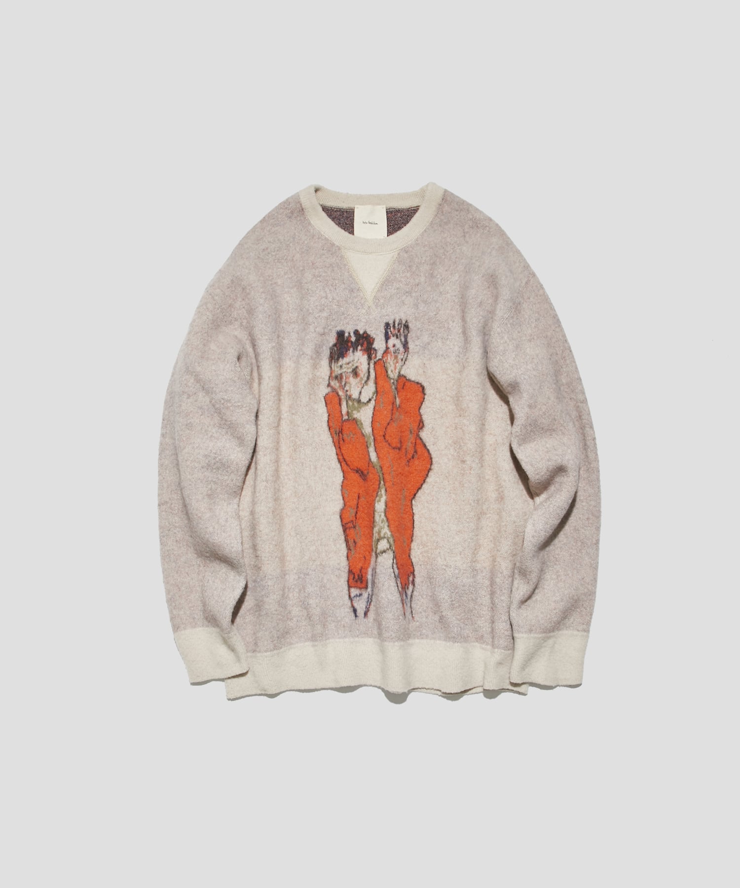 Portrait of Schiele with Raised Arms