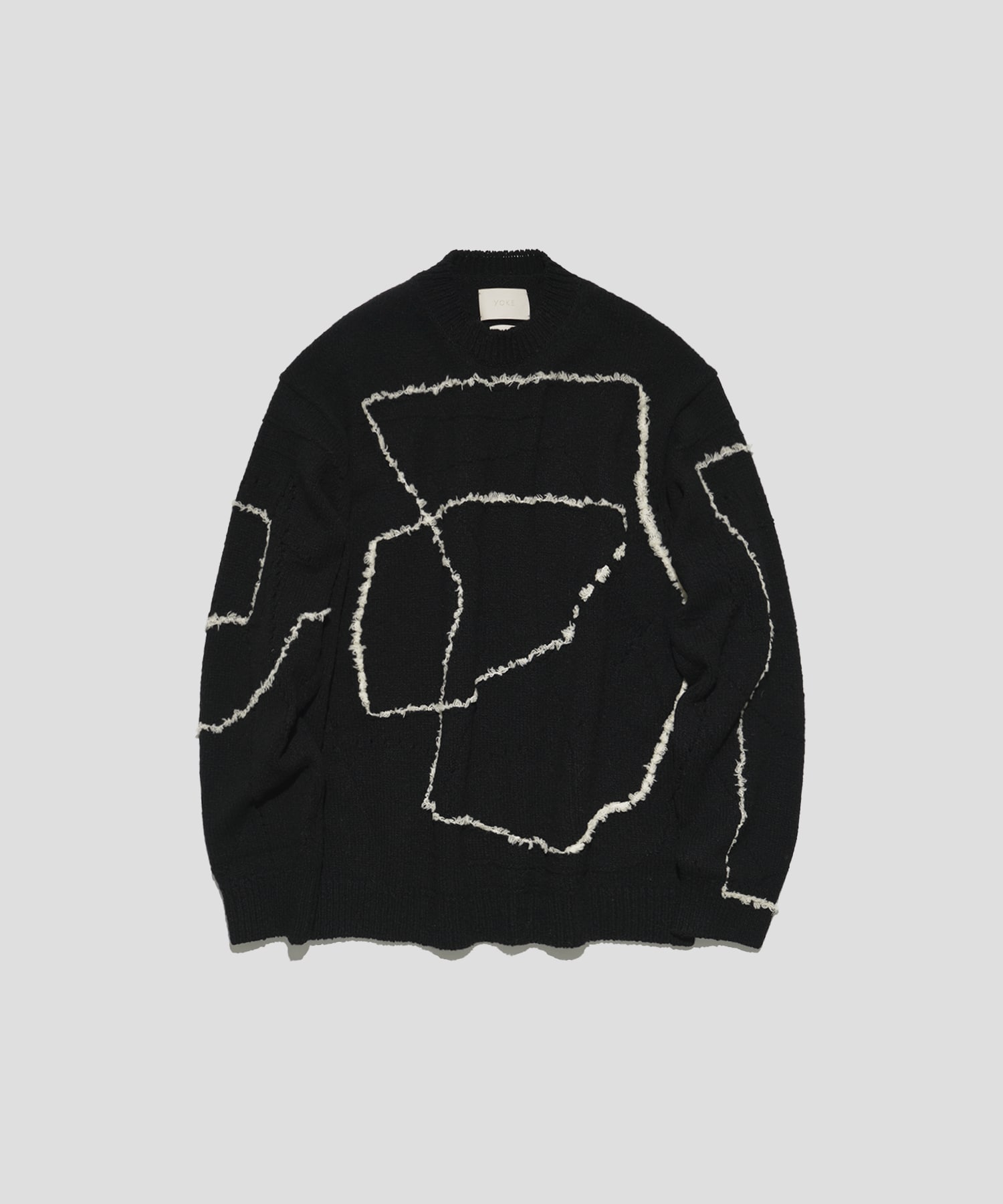 CONTINUOUS LINE EMBROIDERY SWEATER