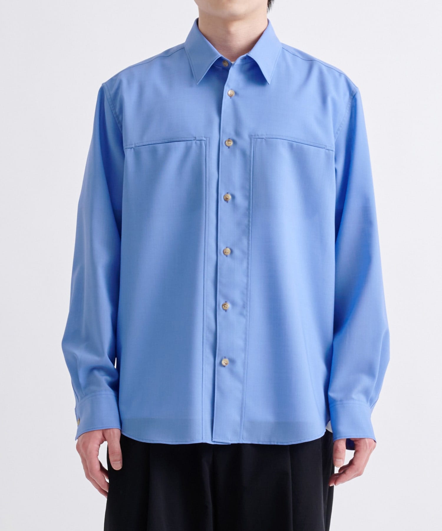 Active Washable Wool L/S Shirt Solid
