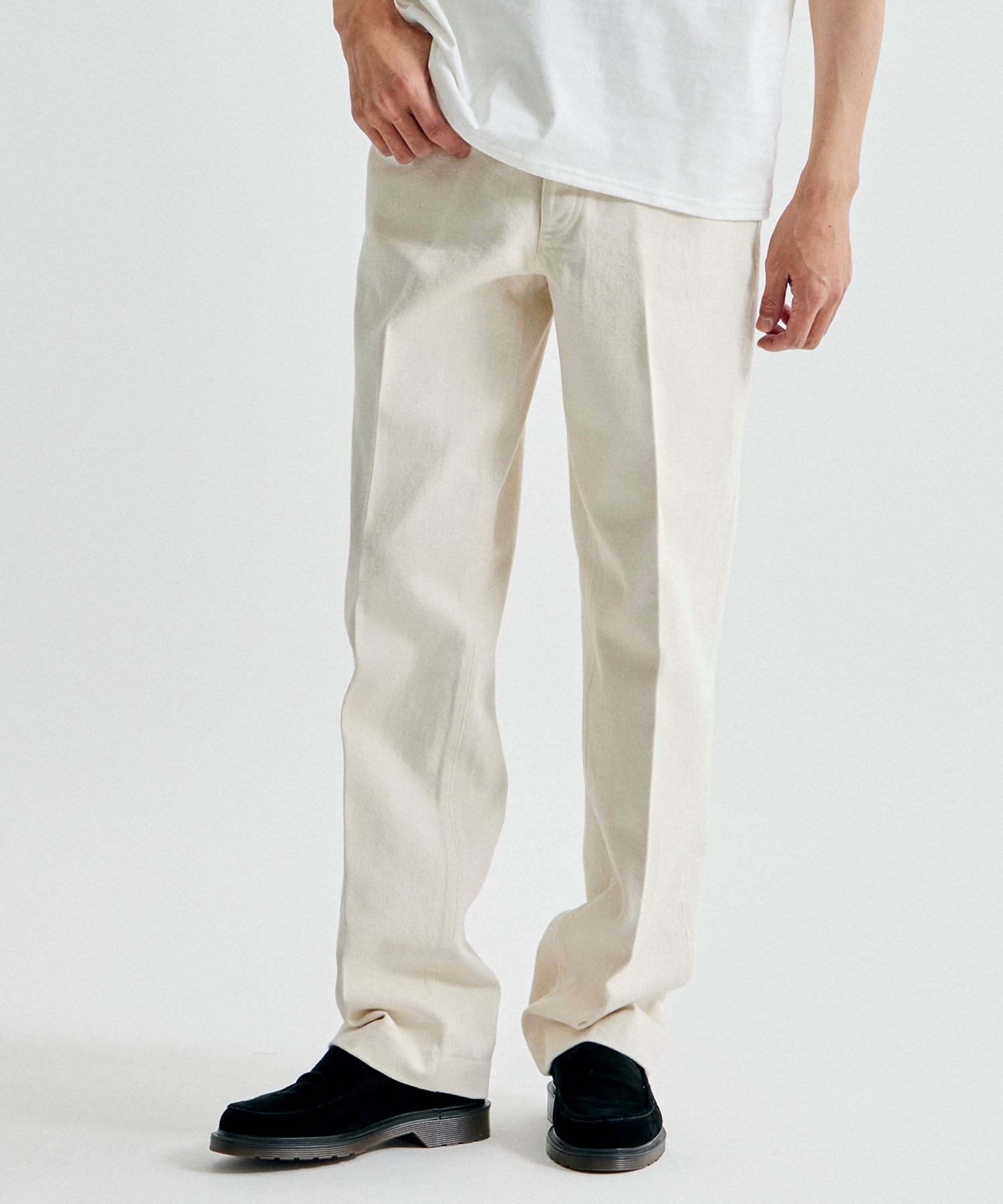 THE JEAN TROUSERS RAW WHITE
