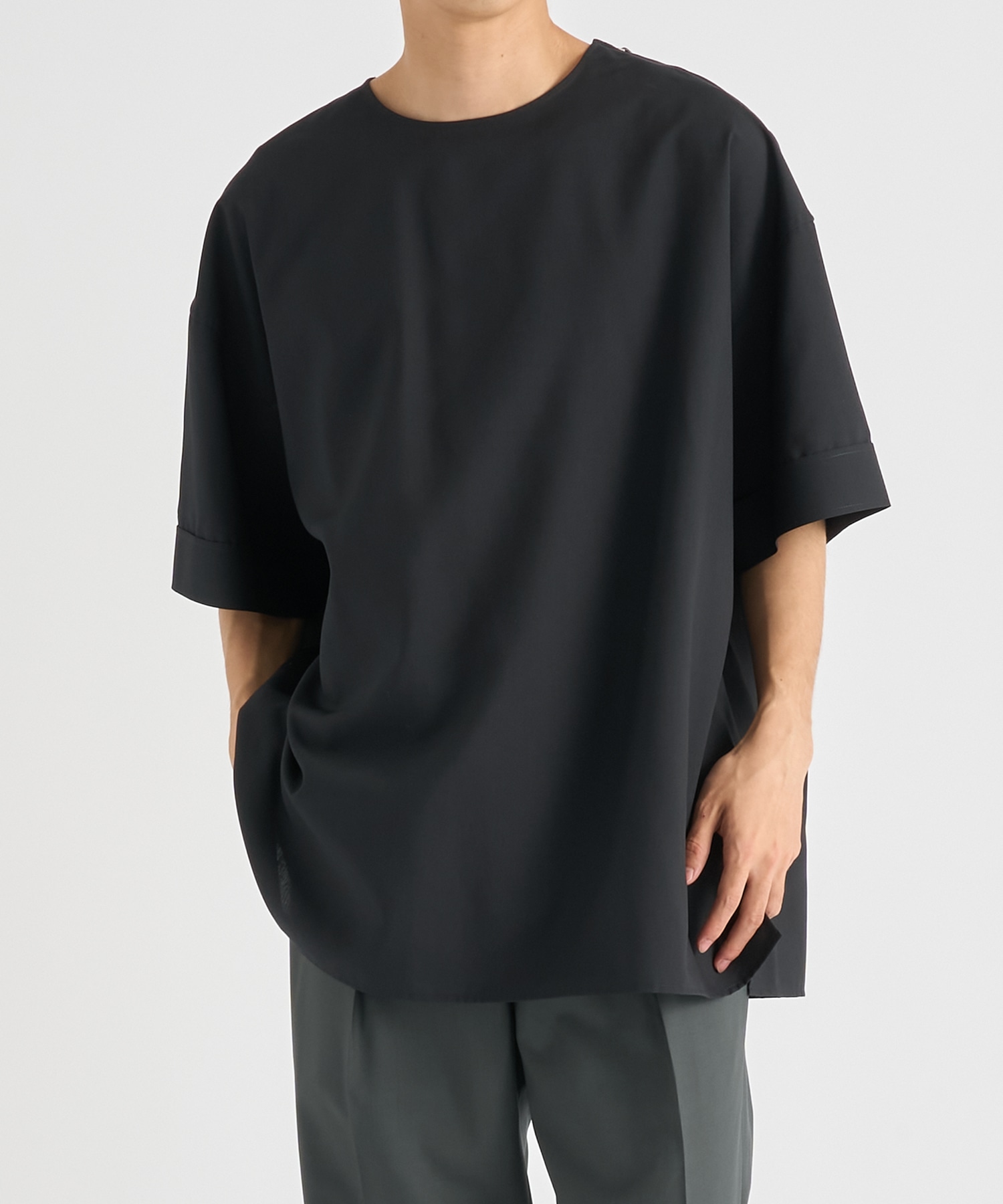 THE SIDE ZIP PO SHIRT S/S