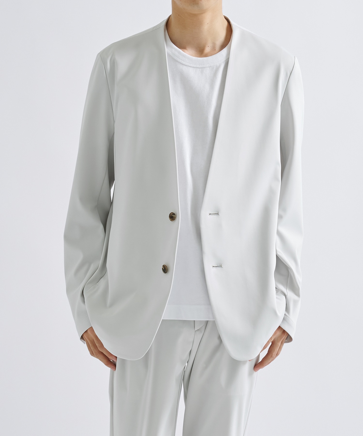 Ultra Right Washable High Function Jersey No Collar Jacket | THE TOKYO