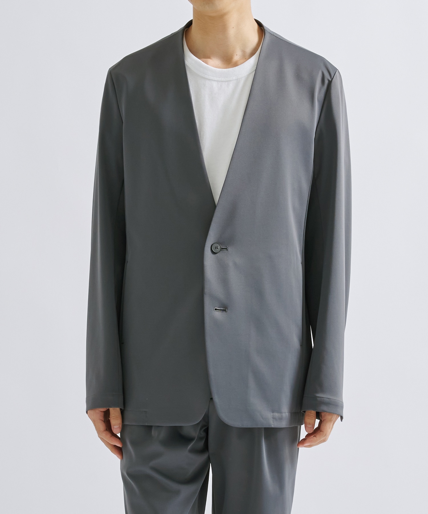 Ultra Light Washable High Function Jersey No Collar Jacket