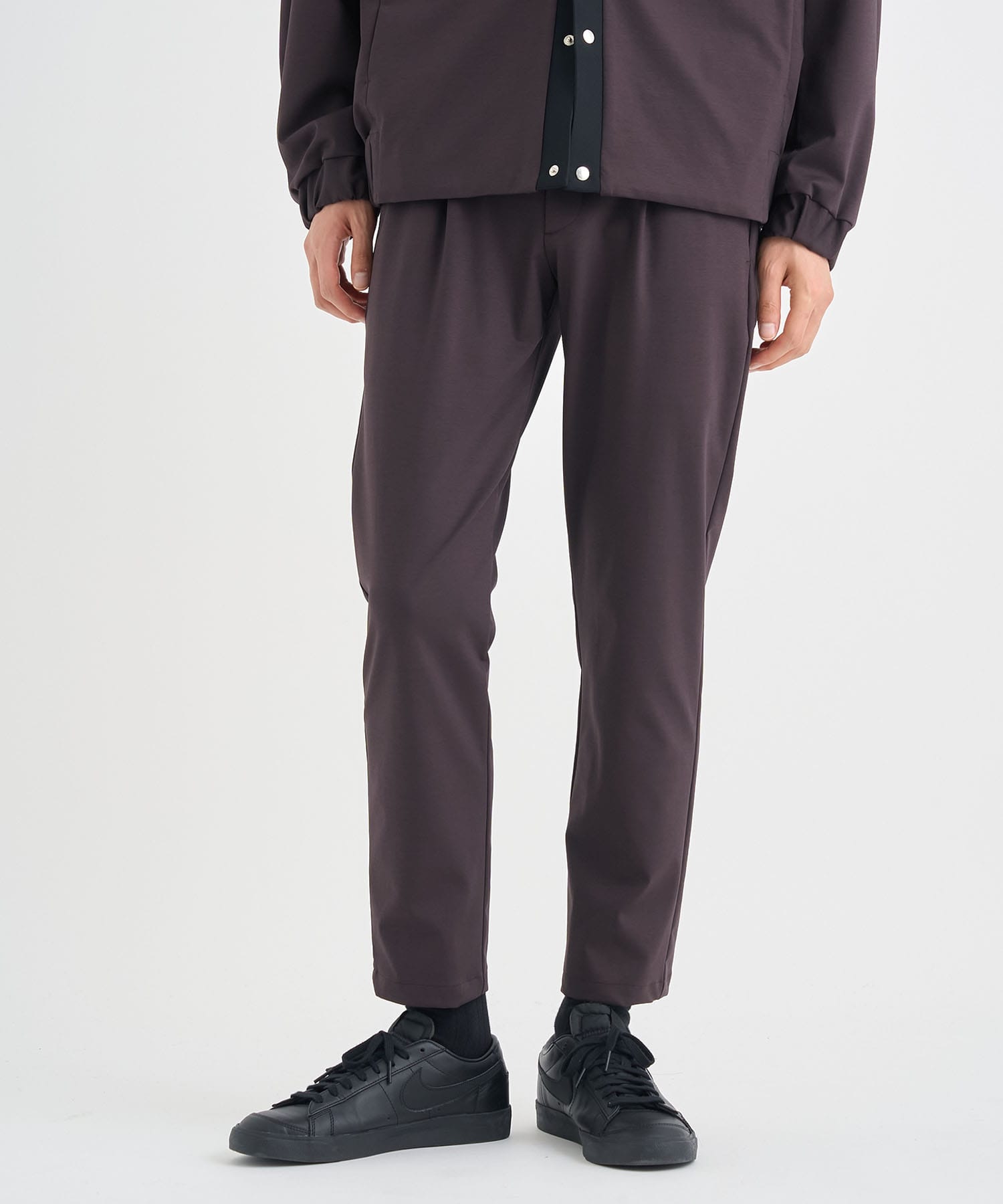 Matte Washable High Function Jersey Tapered Pants