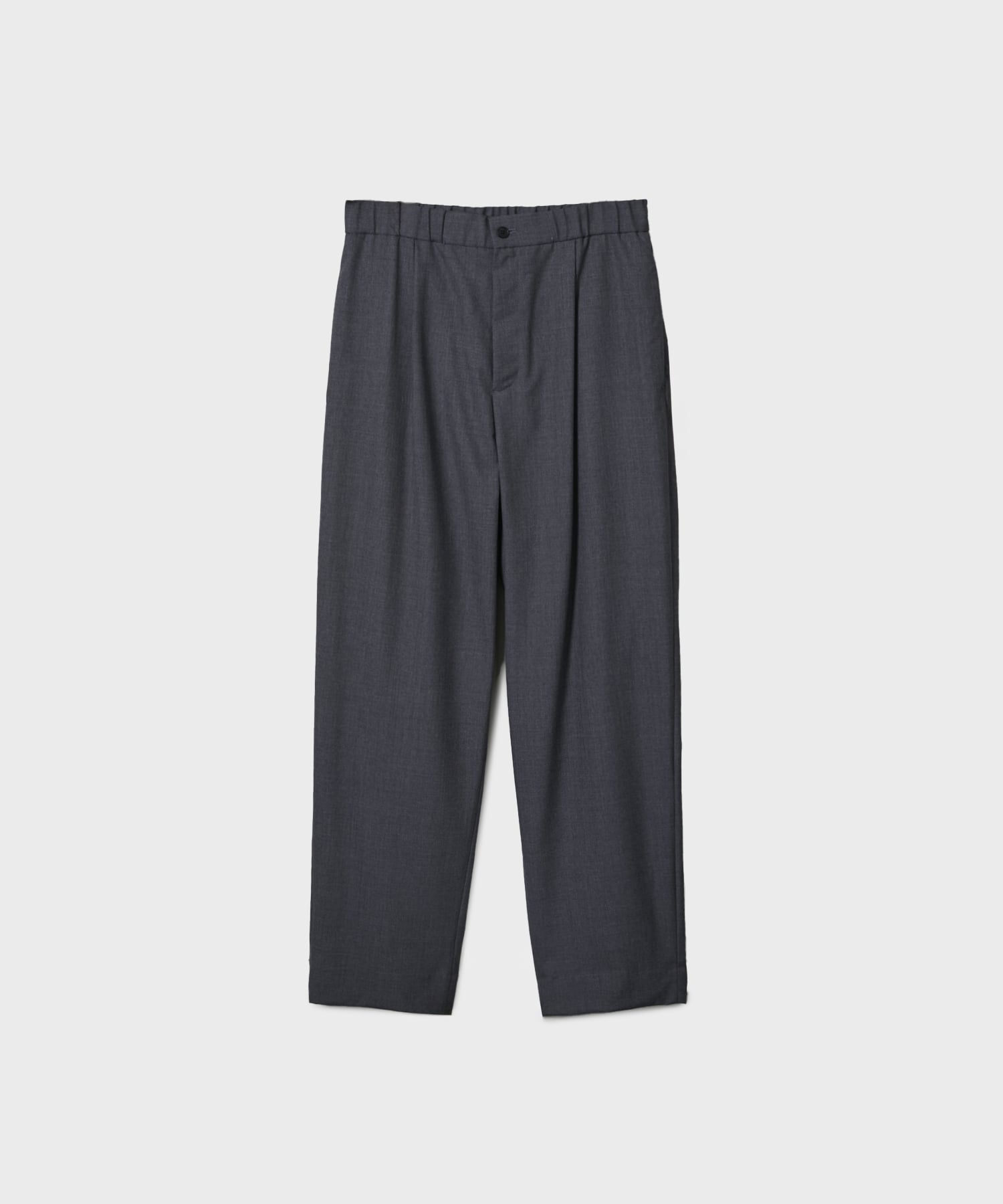 WOOL TOROPICAL TAPERED EASY PANTS