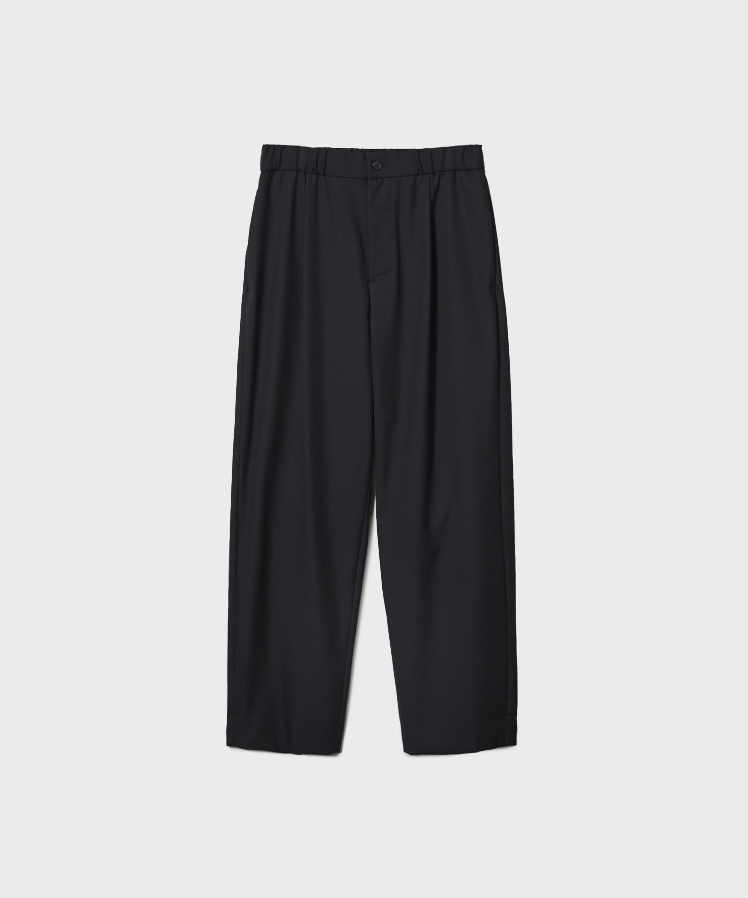 WOOL TOROPICAL TAPERED EASY PANTS