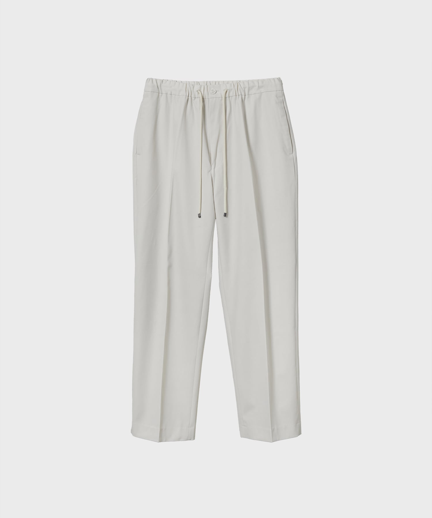 FLAT TAPERED EASY TROUSERS