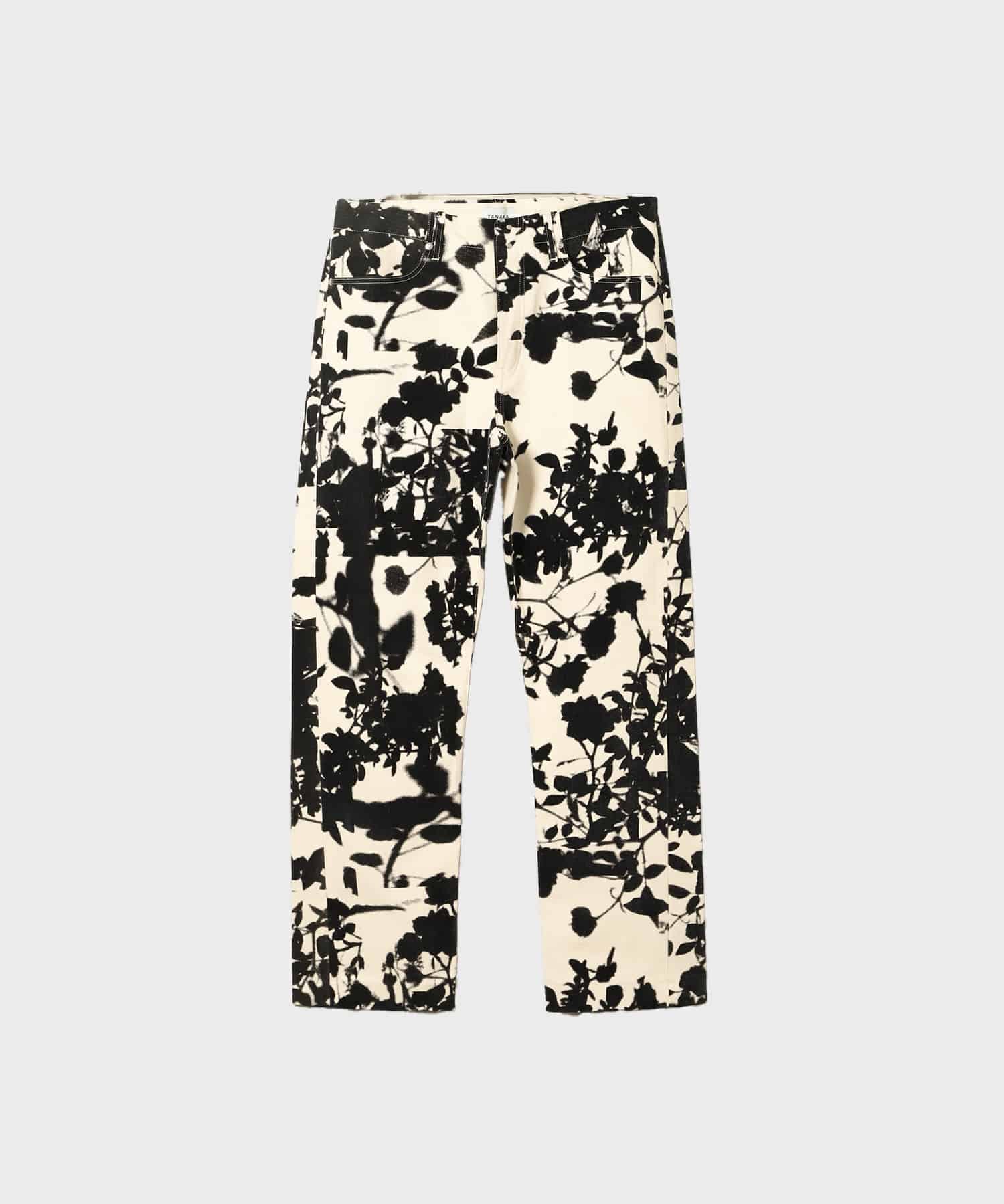 STRAIGHT JEAN TROUSERS BLACK ROSE