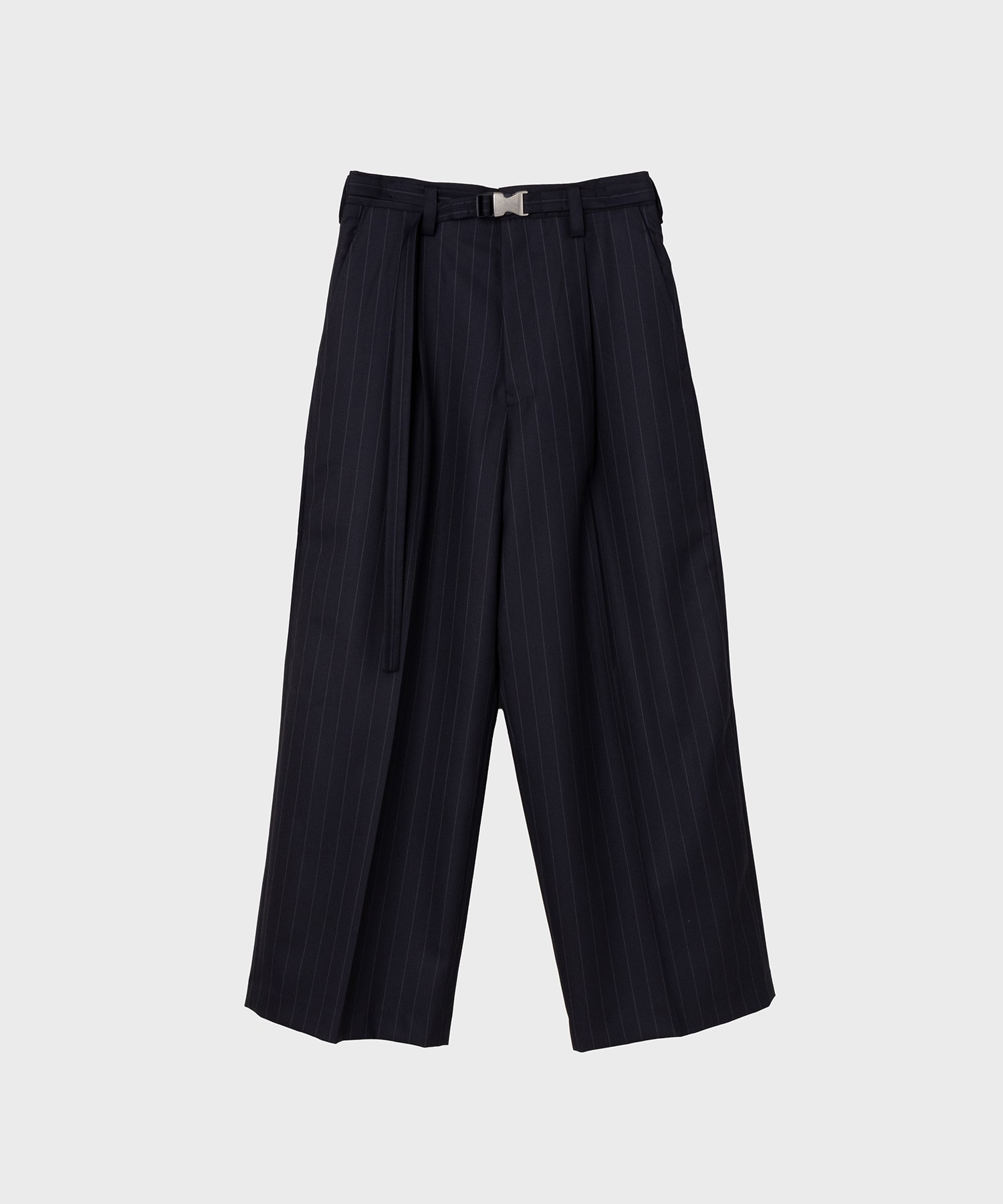 Belted Wide Straight Pants