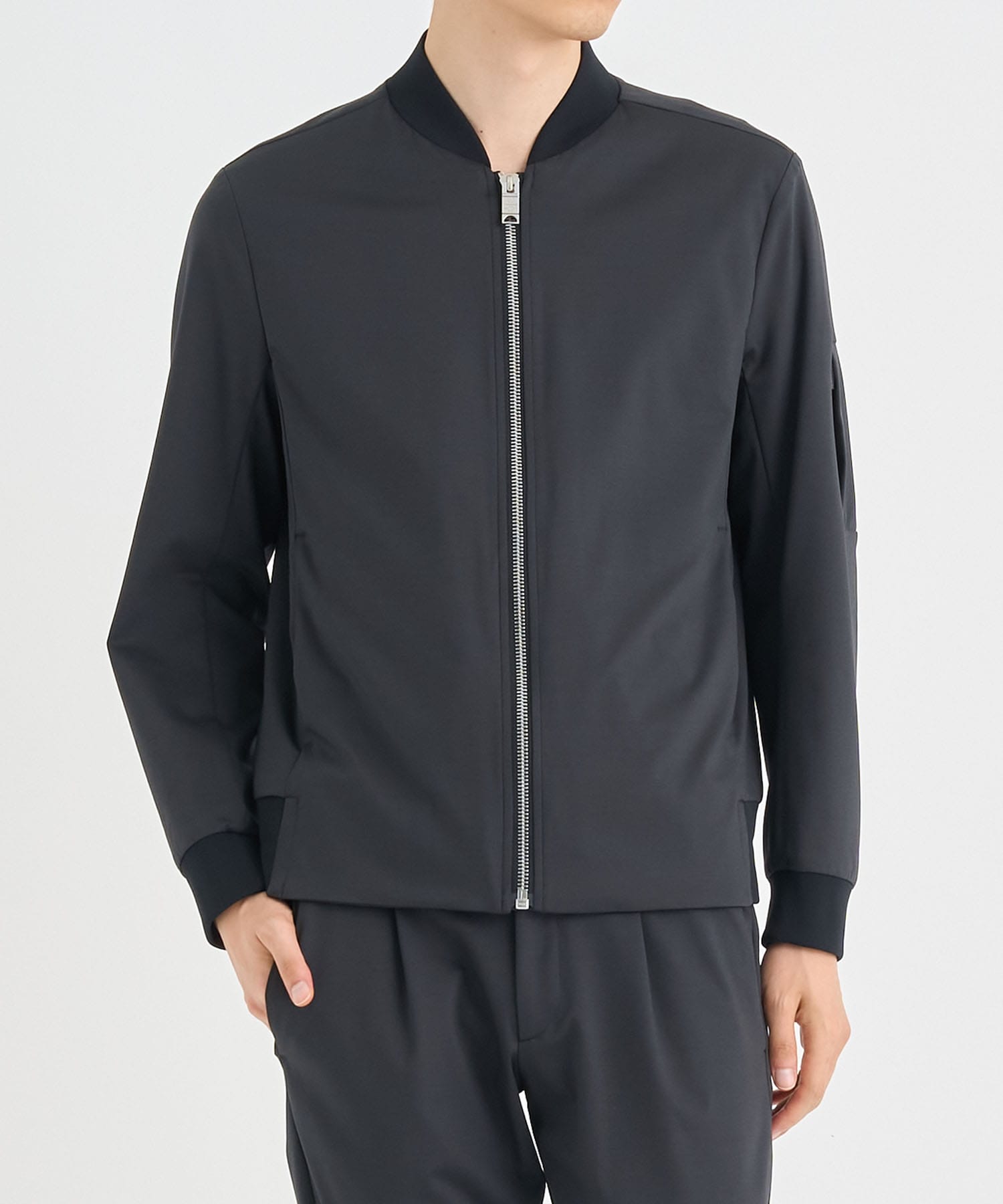 Matte Washable High Function Jersey Blouson